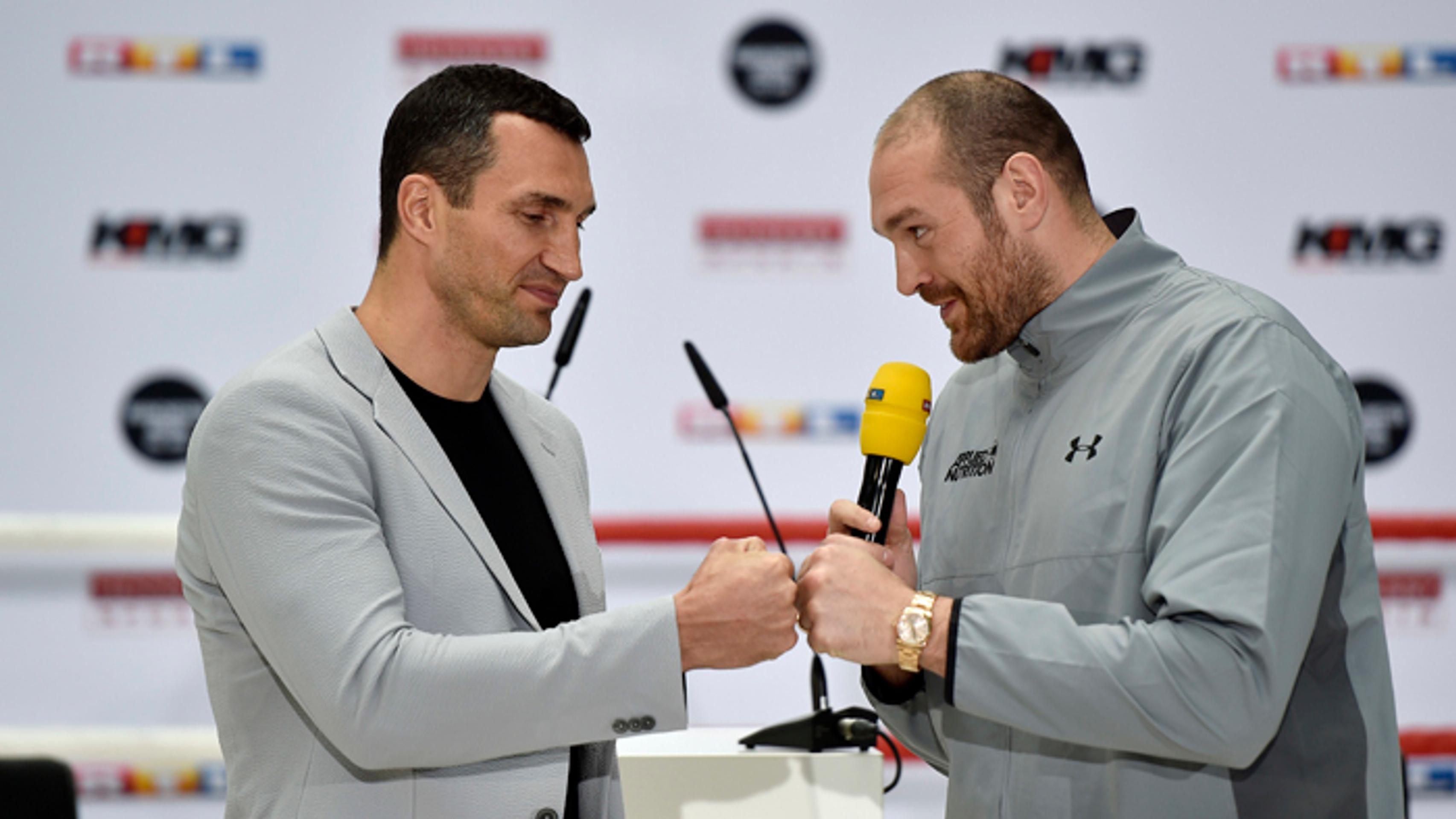 Vladimír Kličko a Tyson Fury.