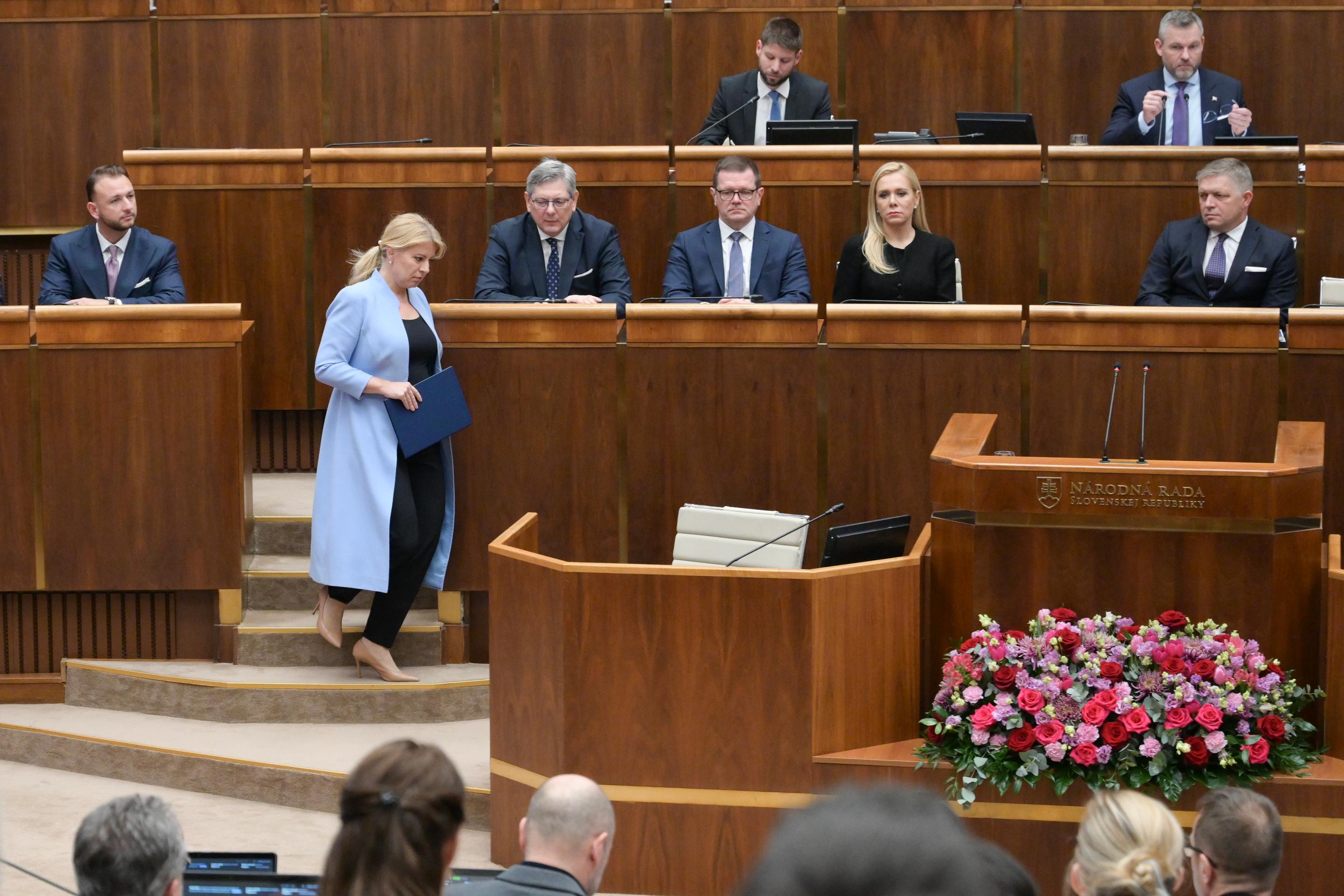 Prezidentka Zuzana Čaputová vystúpila v pléne NR SR.