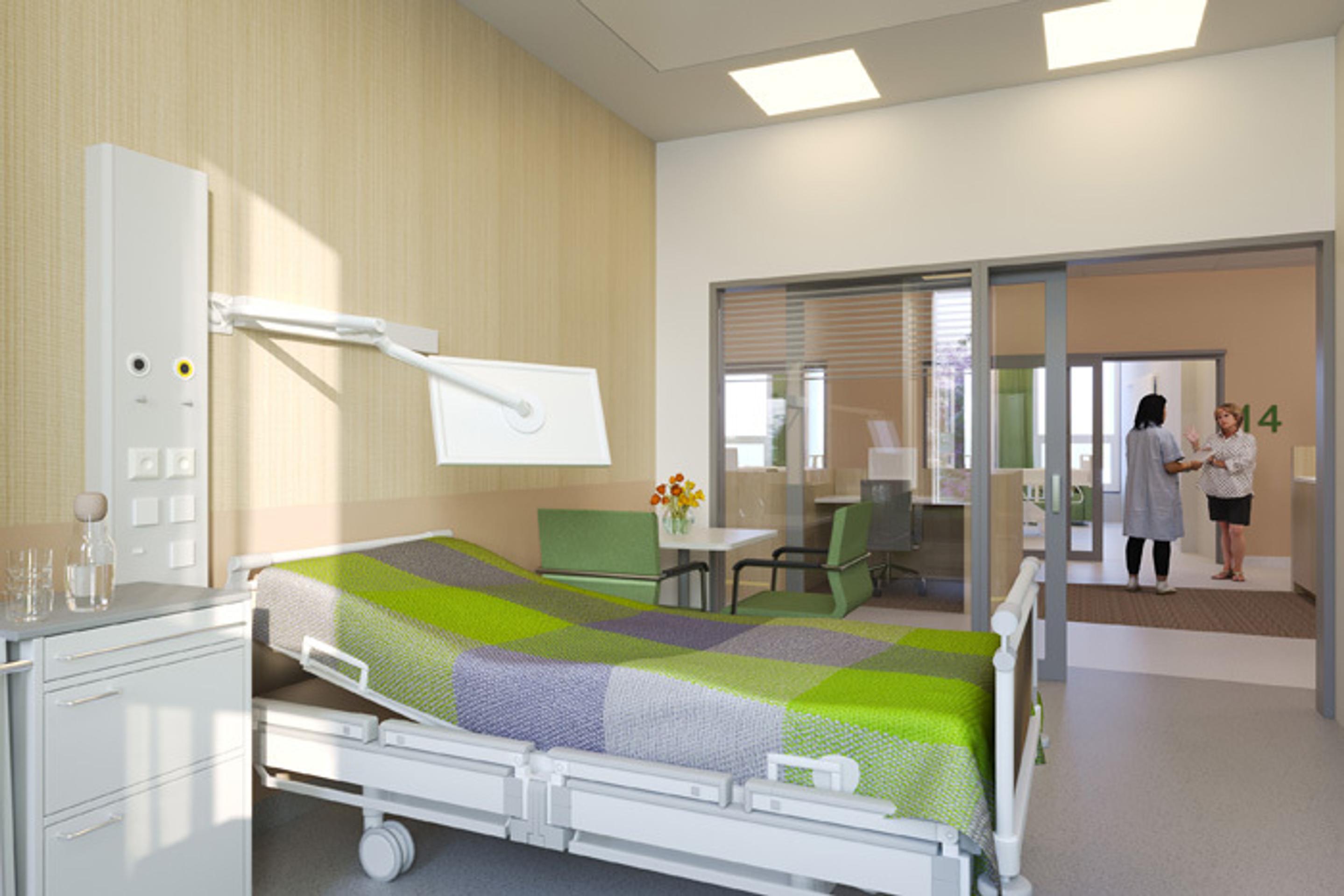 Vizualizácia nemocnice v bratislavských Boroch.