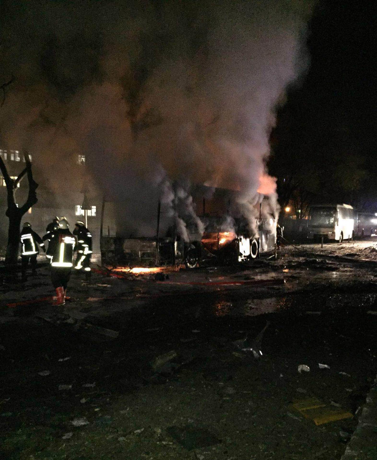 Bombový útok v Ankare.