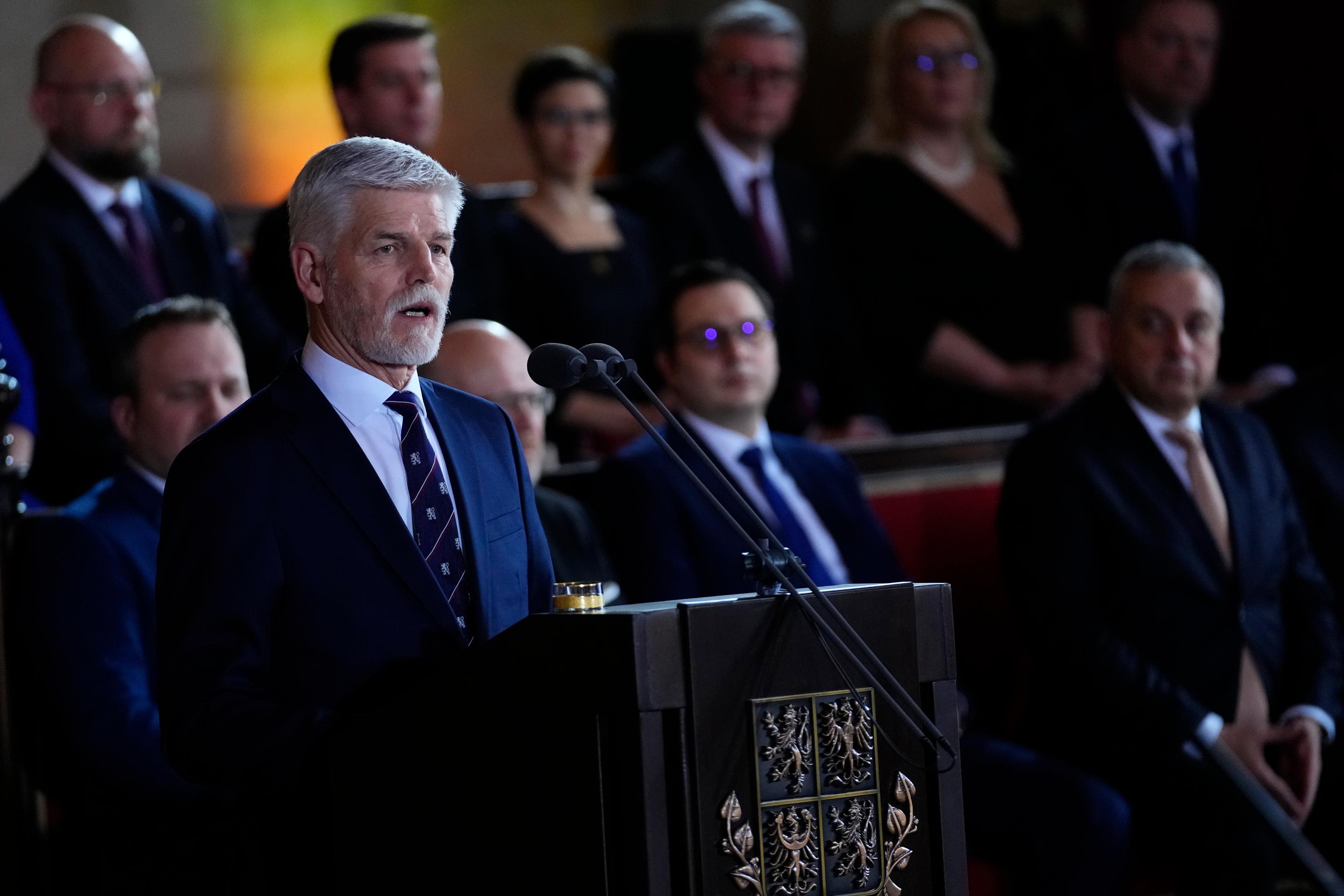 Novozvolený český prezident Petr Pavel vystúpil s prejavom k hosťom počas jeho inaugurácie na Pražskom hrade.