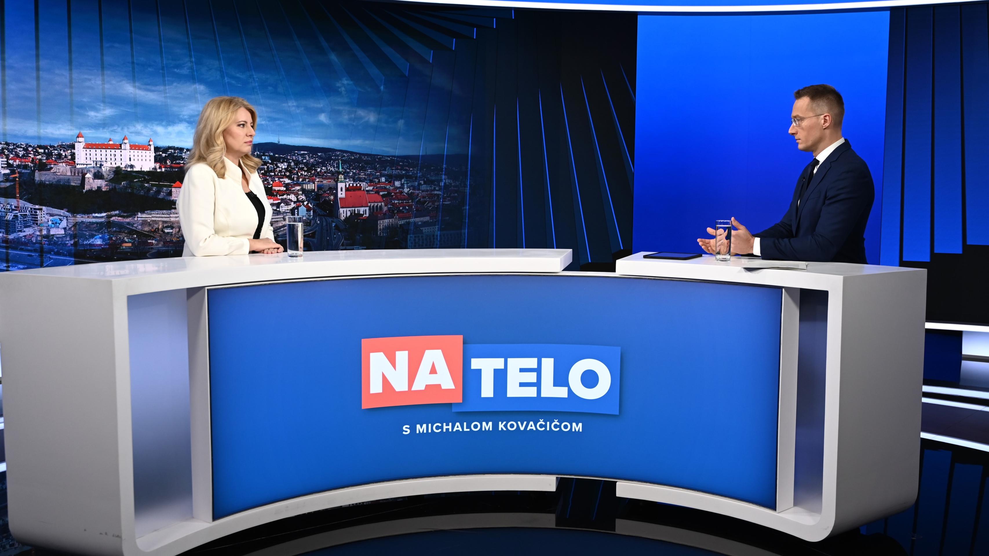 Prezidentka Zuzana Čaputová v relácii Na telo.