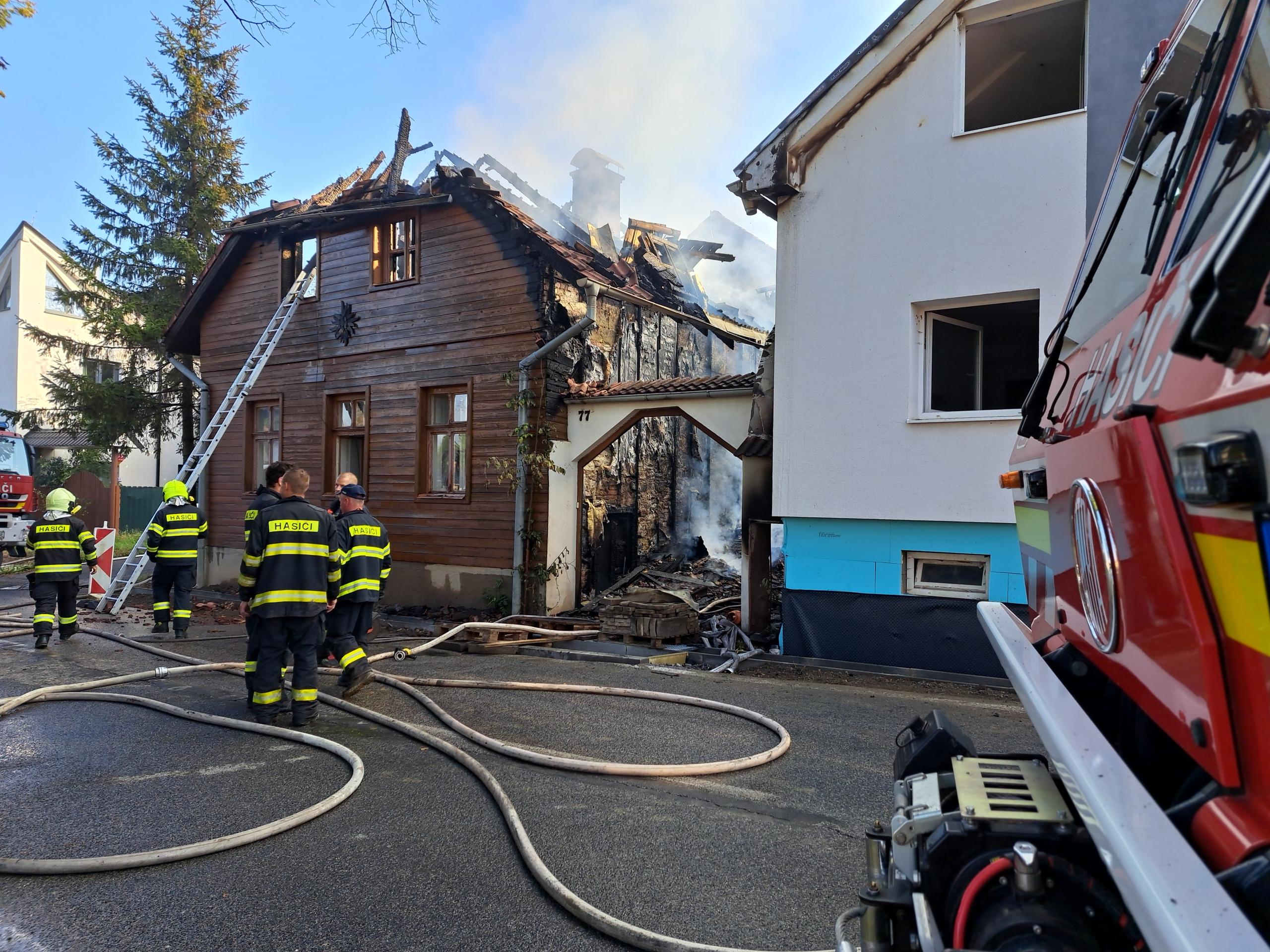 Požiar vo Veľkom Slavkove.