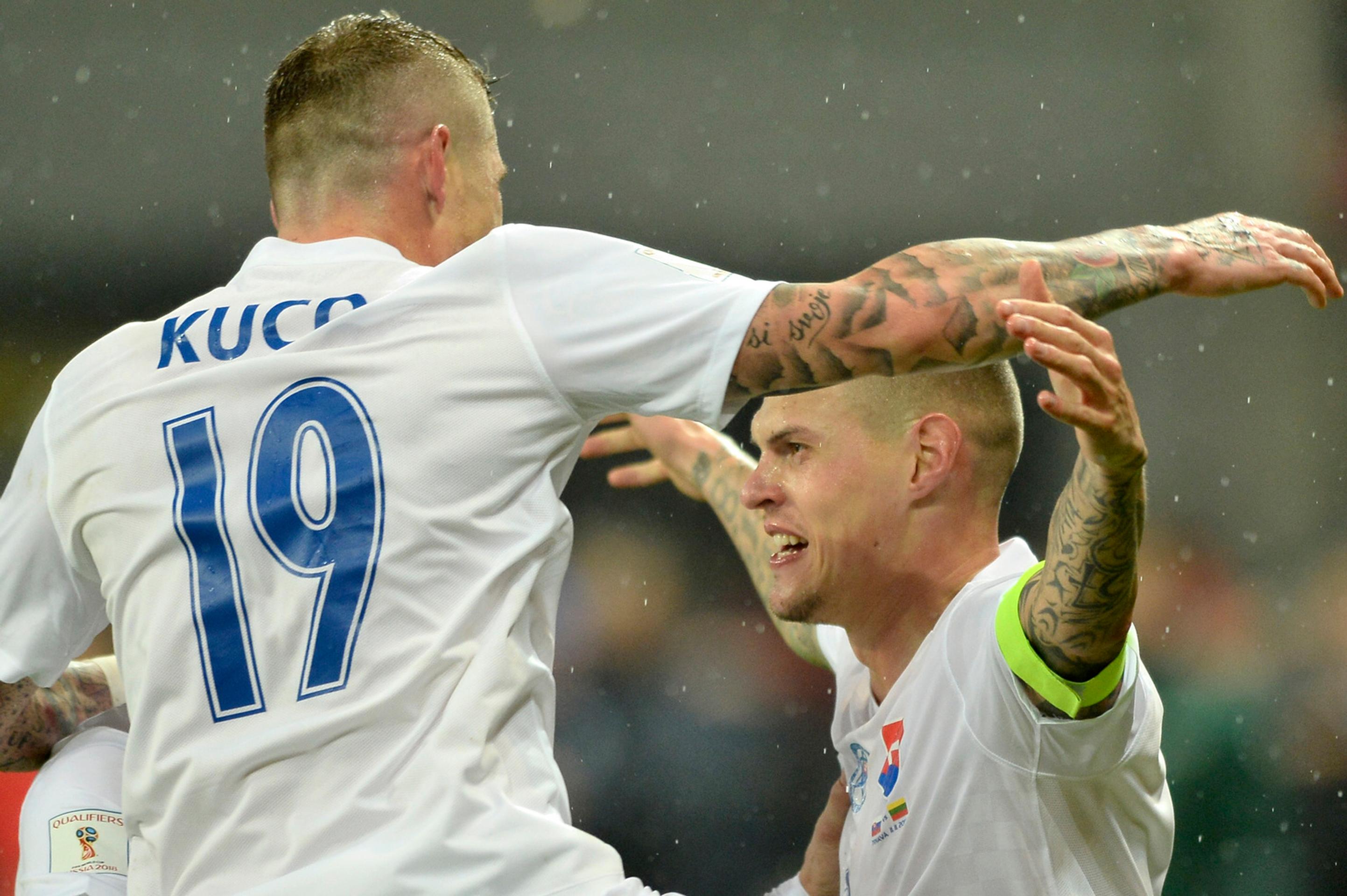 Snímka zo zápasu Slovensko - Litva