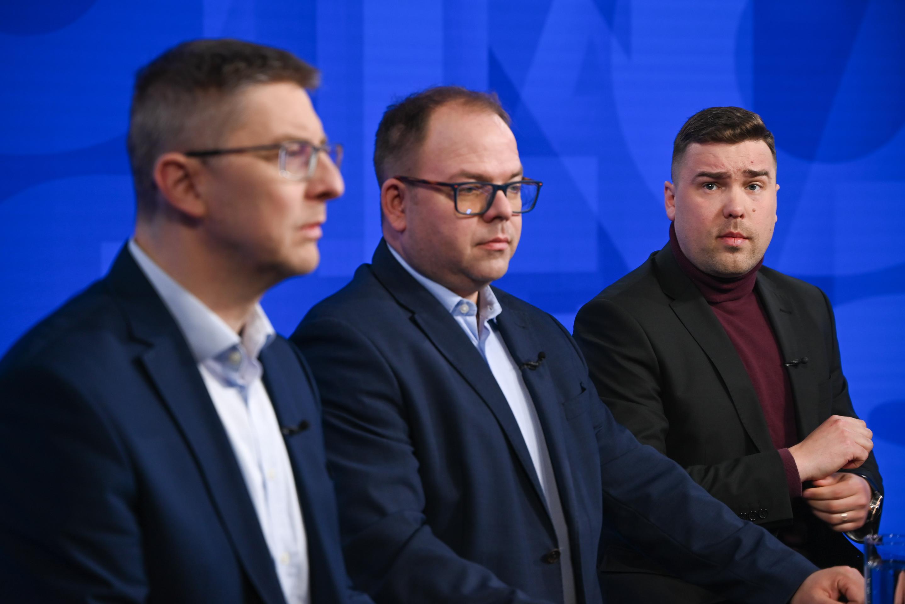 Martin Slosiarik, Václav Hřích a Jakub Hankovský v relácii Na telo plus.