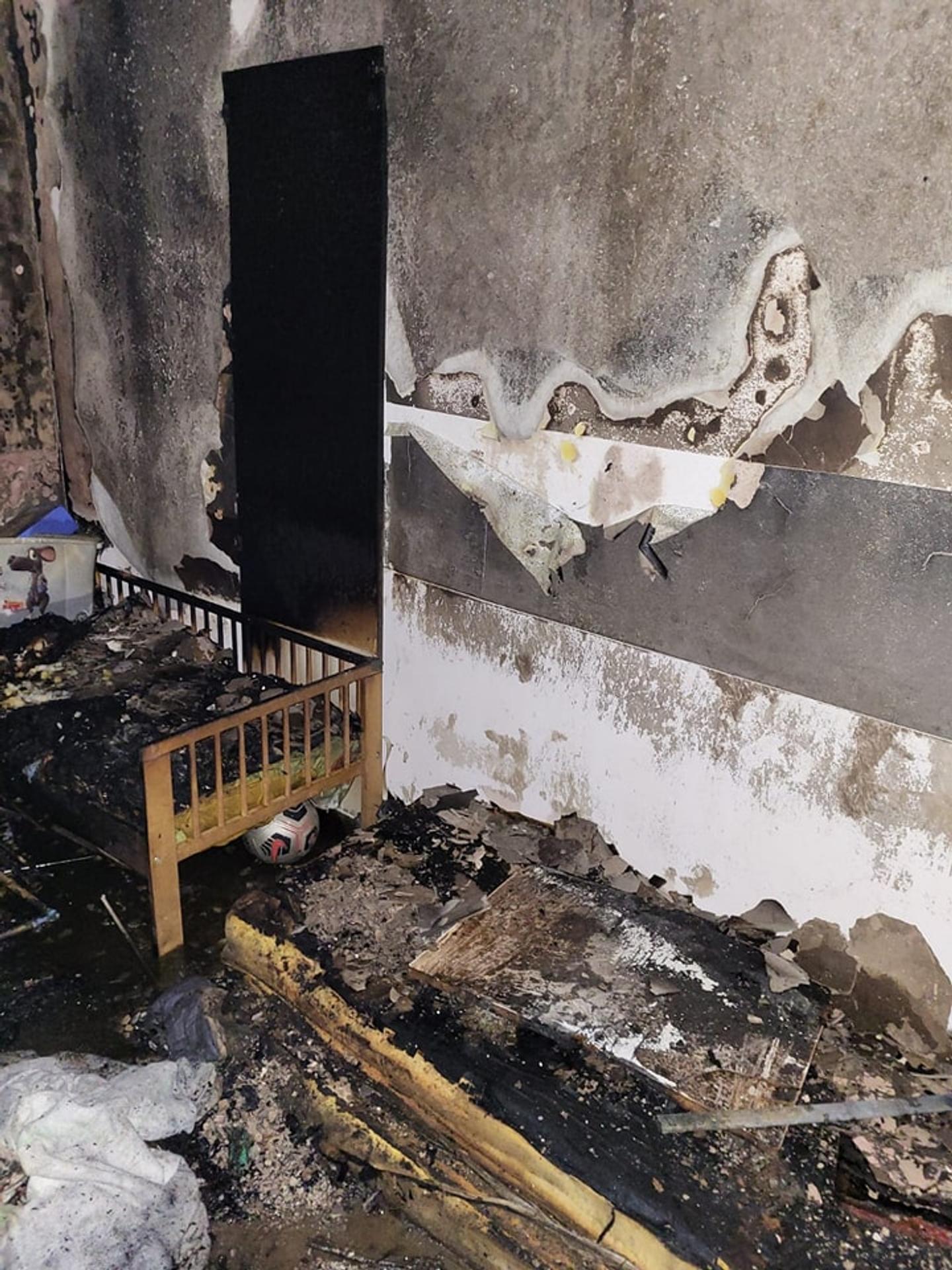 Požiar bytu v Hlohovci