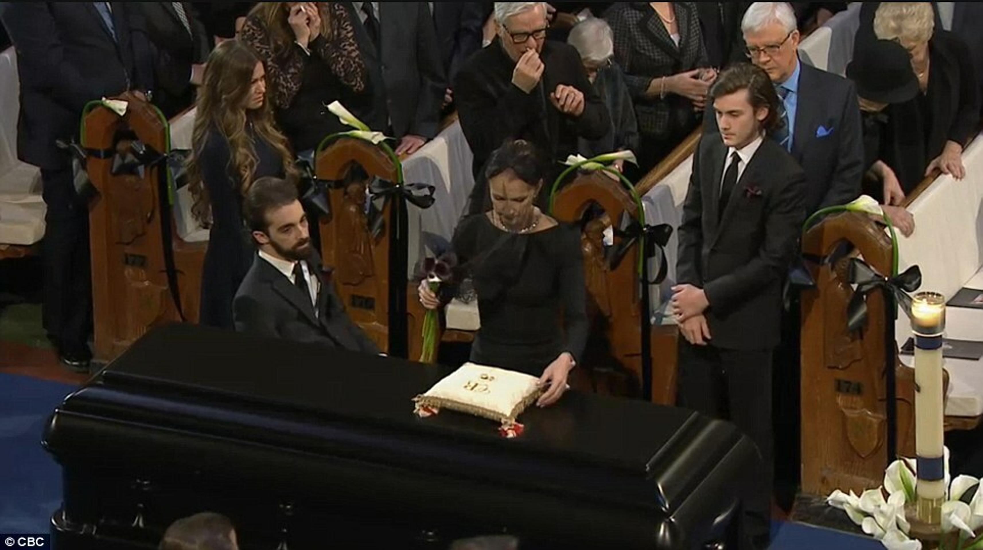 Pohreb manžela Celine Dion