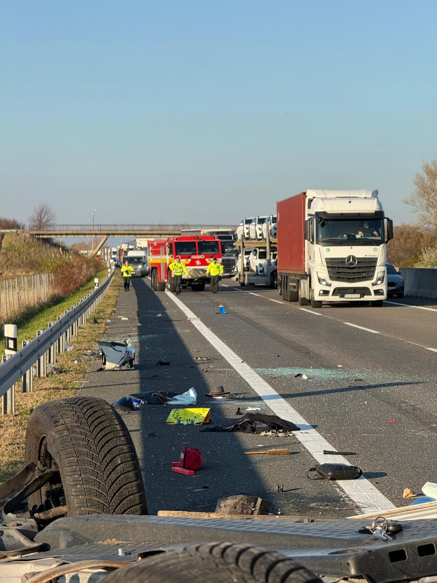 Nehoda na diaľnici.