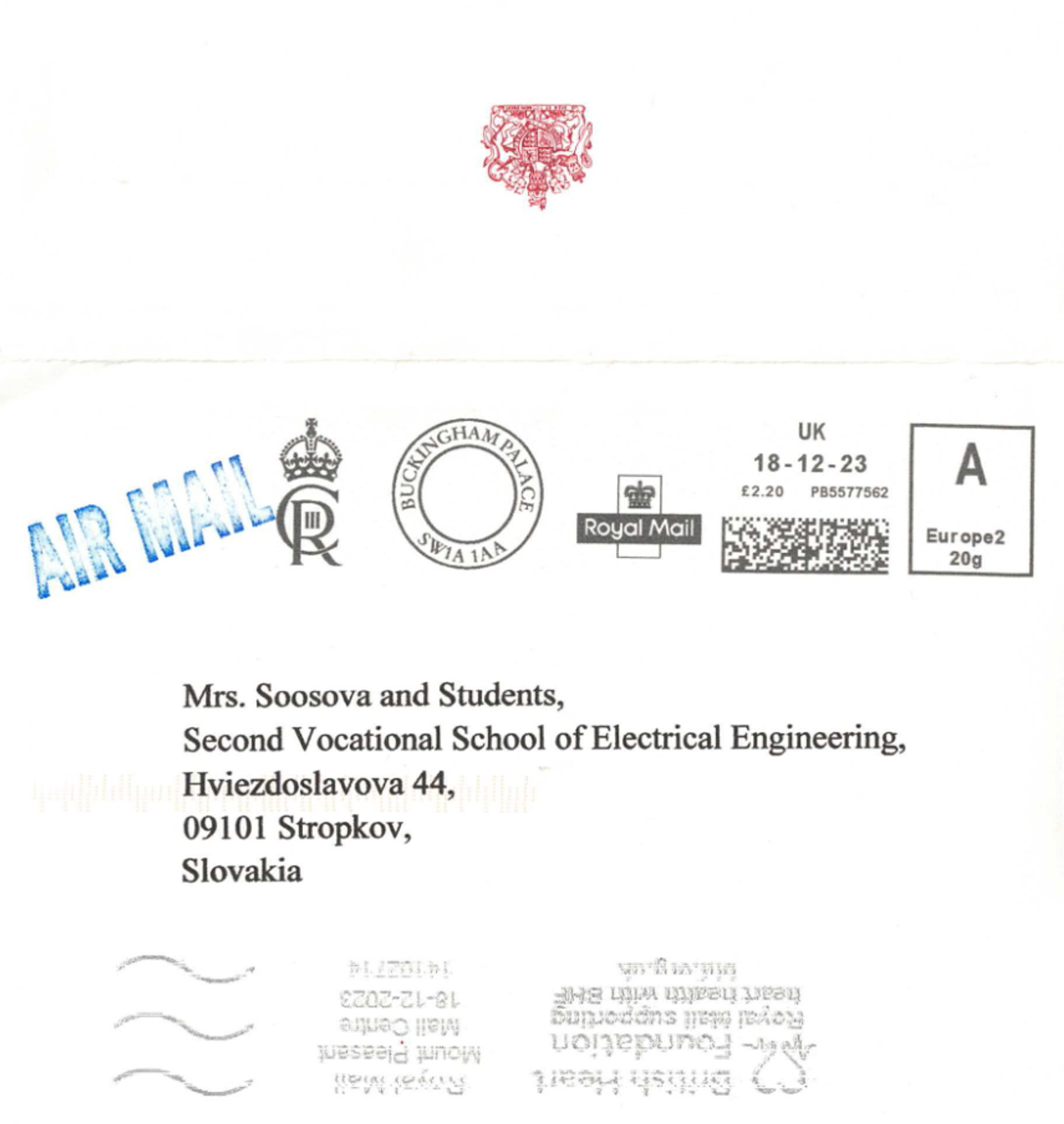 Pohľadnica od Karola III.