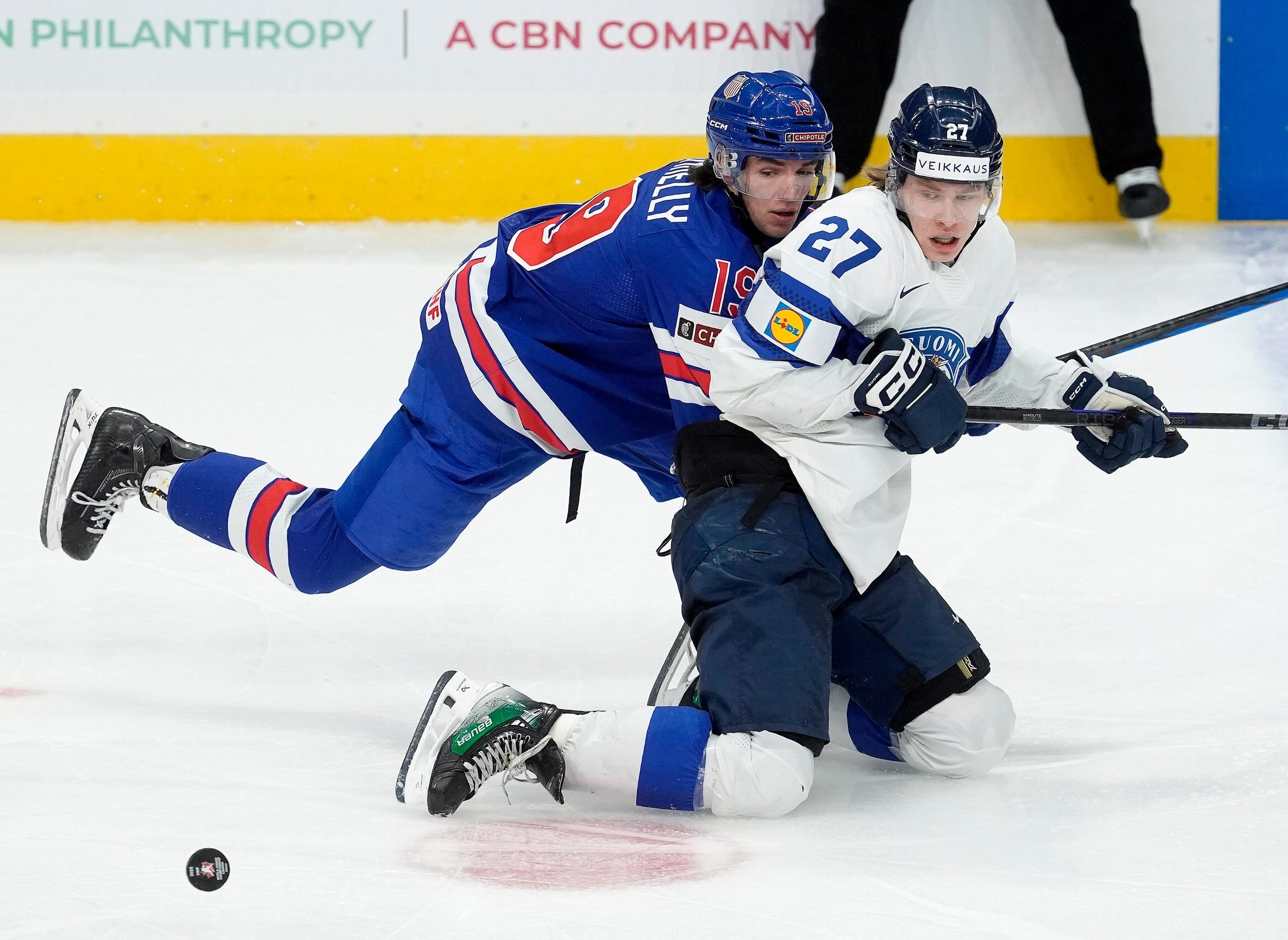 Momentka z finále MS v hokeji do 20 rokov