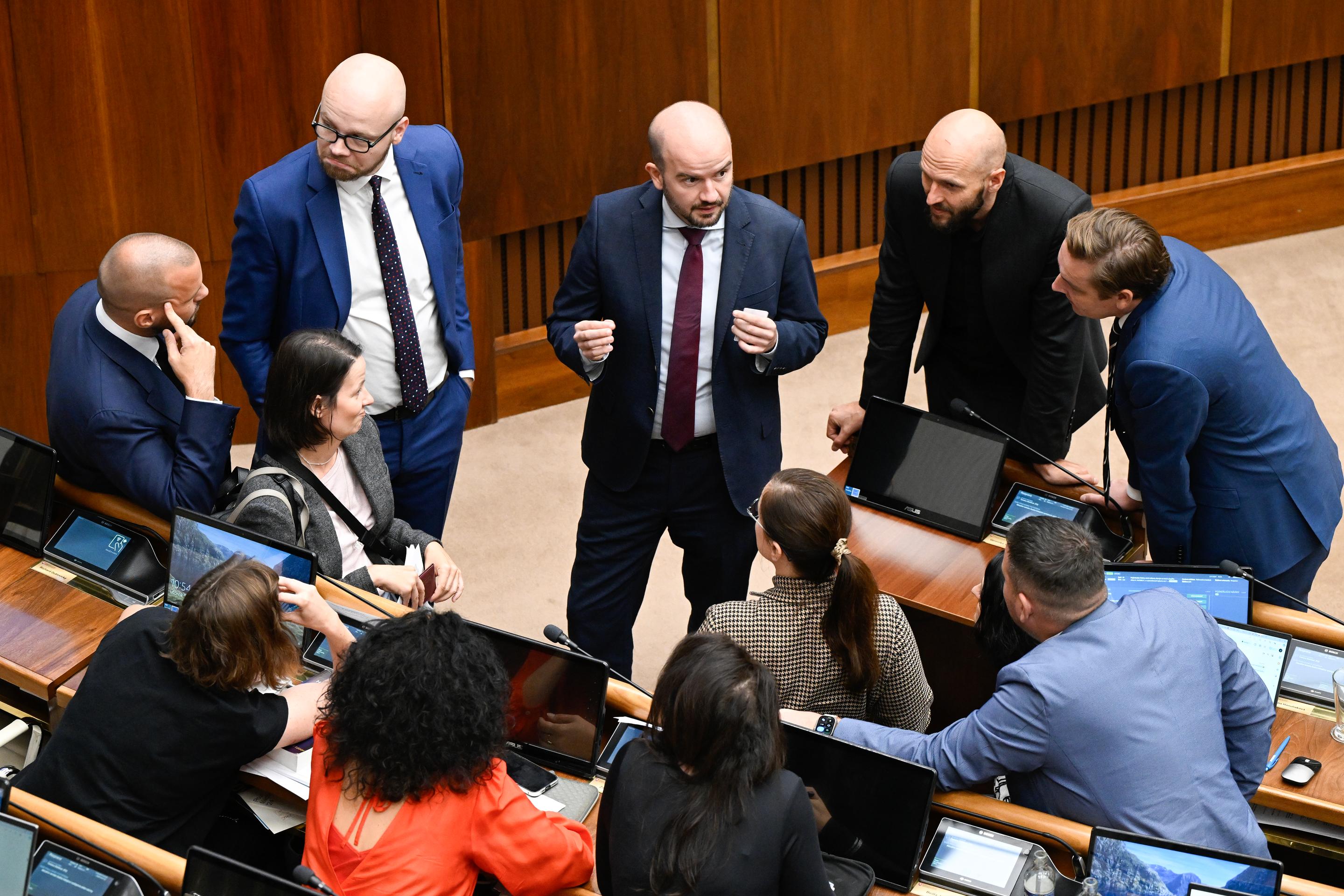 Diskusia poslancov Progresívneho Slovenska