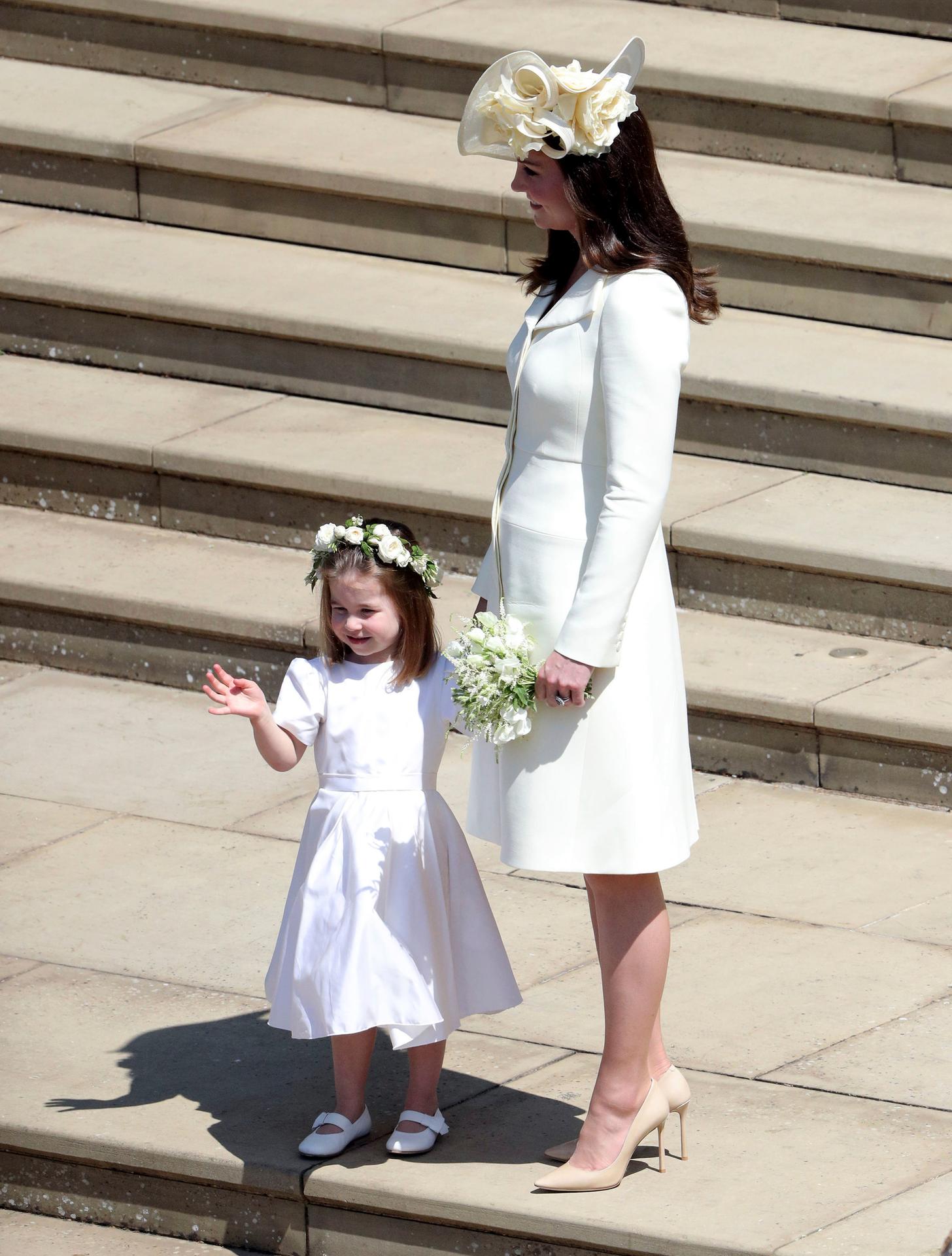 Kate Middleton s princeznou Charlotte