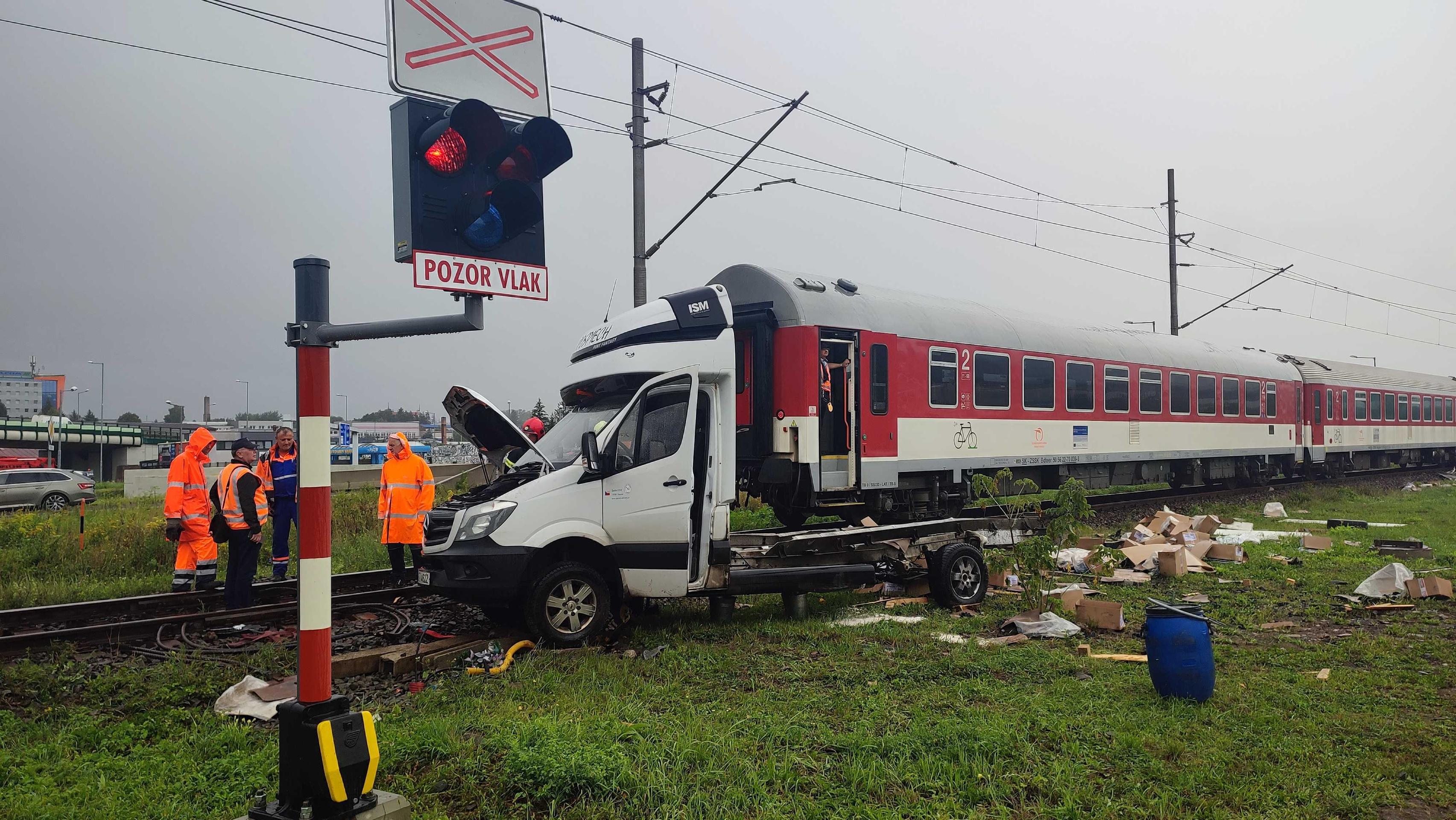 Snímky z miesta nehody