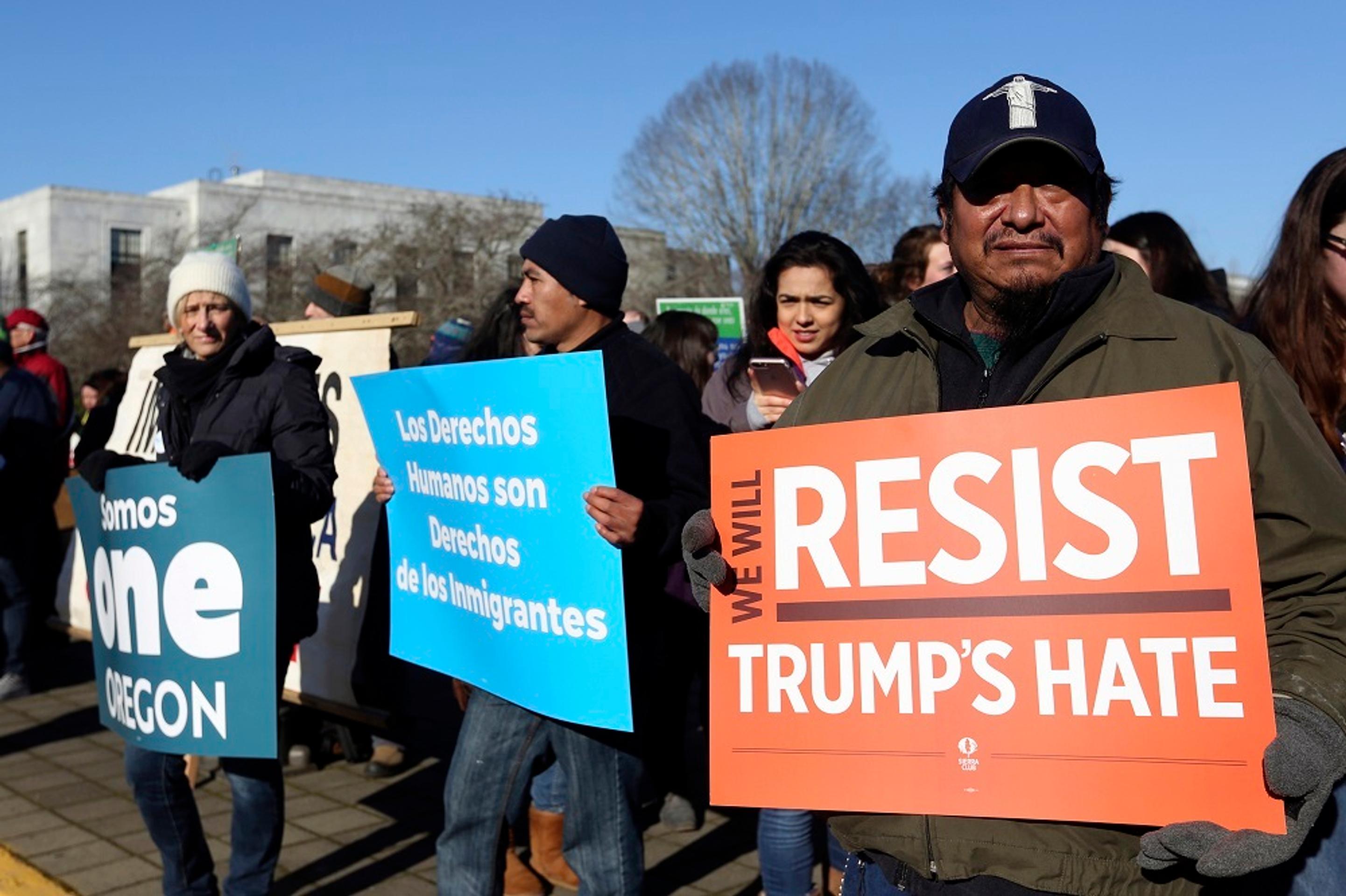 Protesty proti Trumpovi.