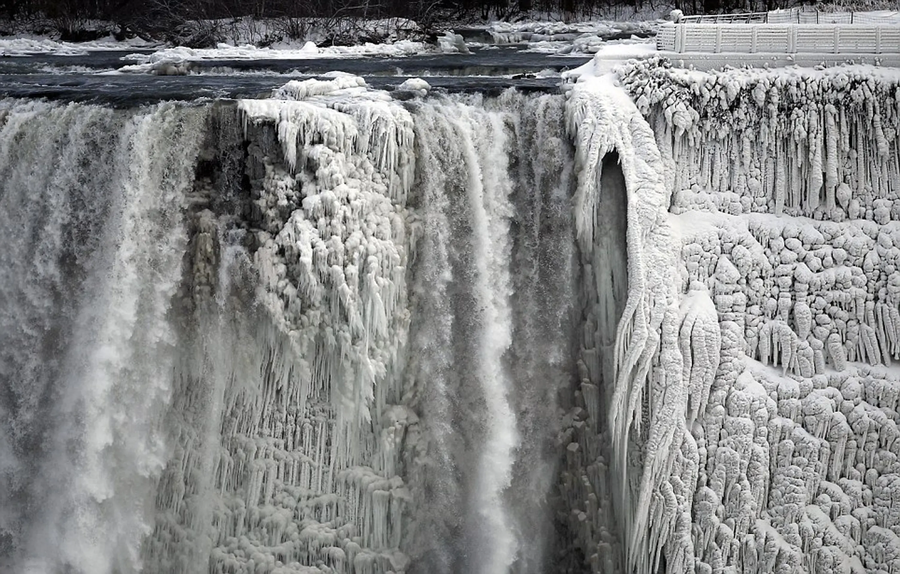Zamrznuté Niagarské vodopády