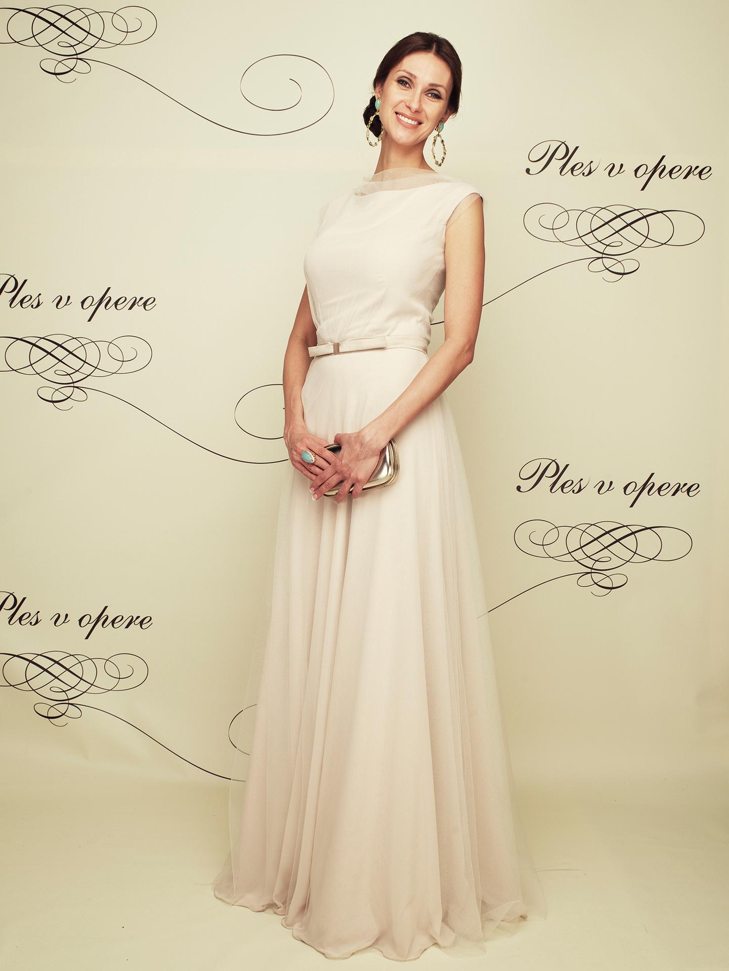 Beáta Danglová na plese v opere v roku 2016