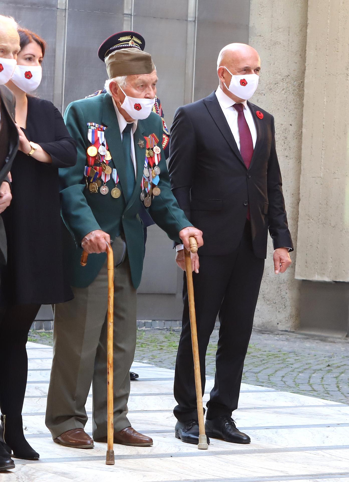 Na snímke účastník Povstania Vladimír Strmeň 