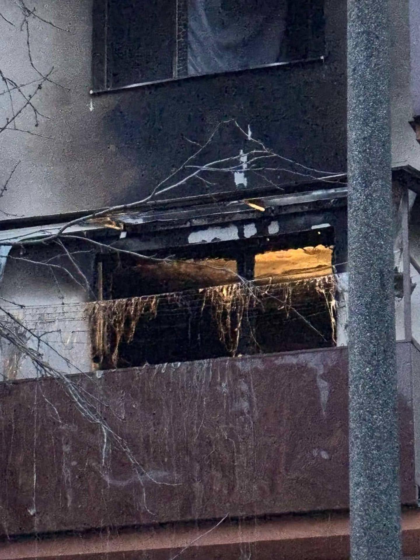 Požiar na sídlisku vo Vrábľoch