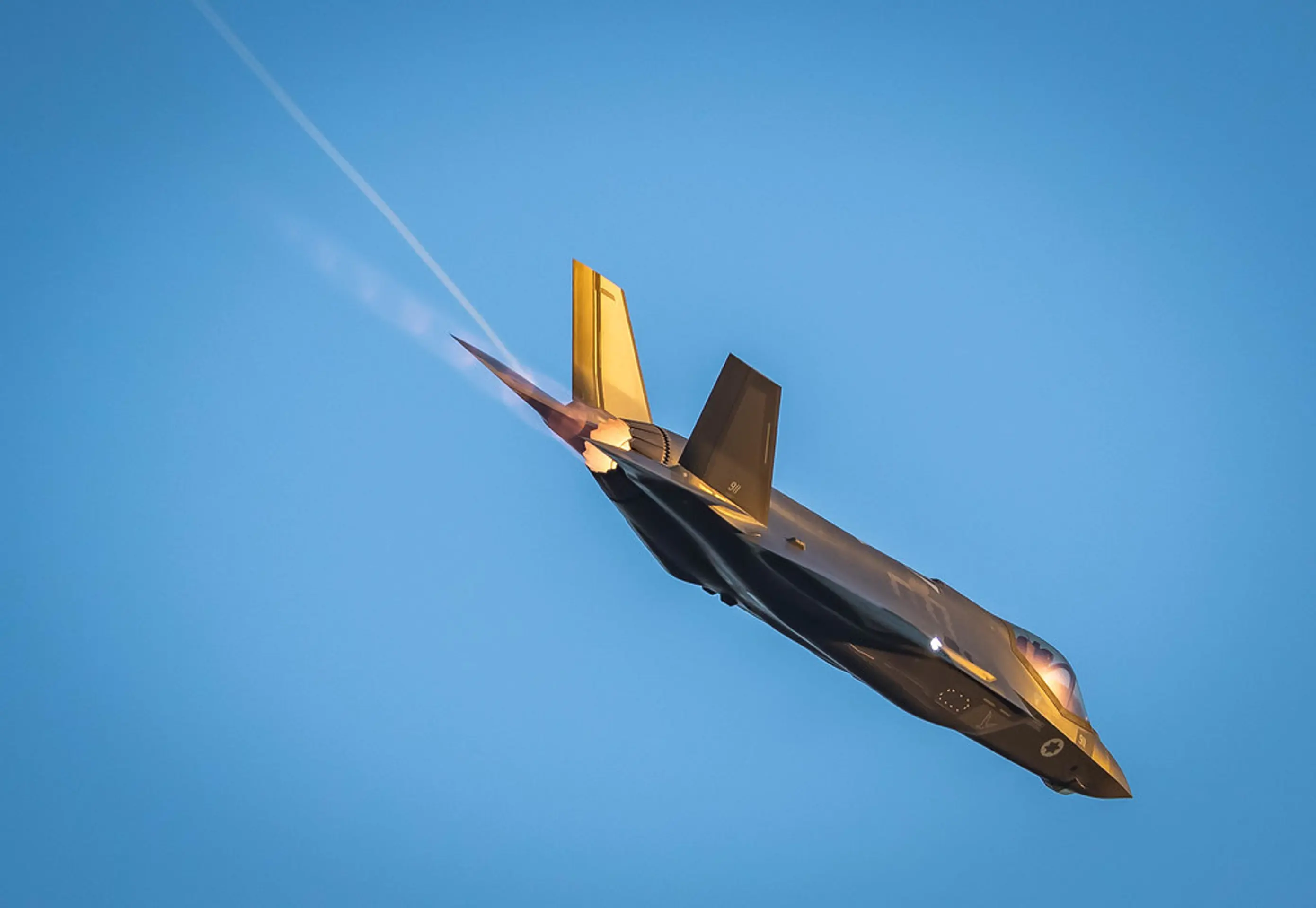 Izraelská stíhačka F-35I Adir počas letu