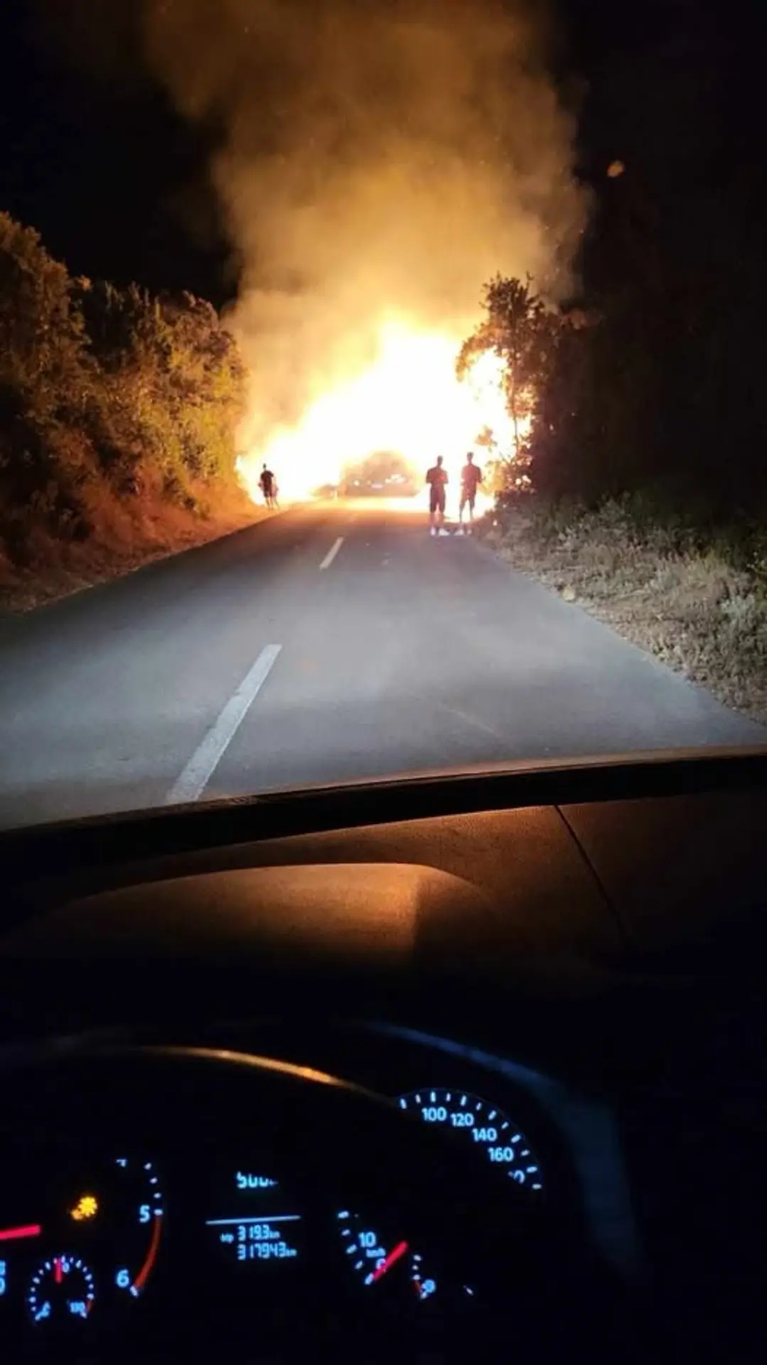 Požiar v blízkosti Splitu.