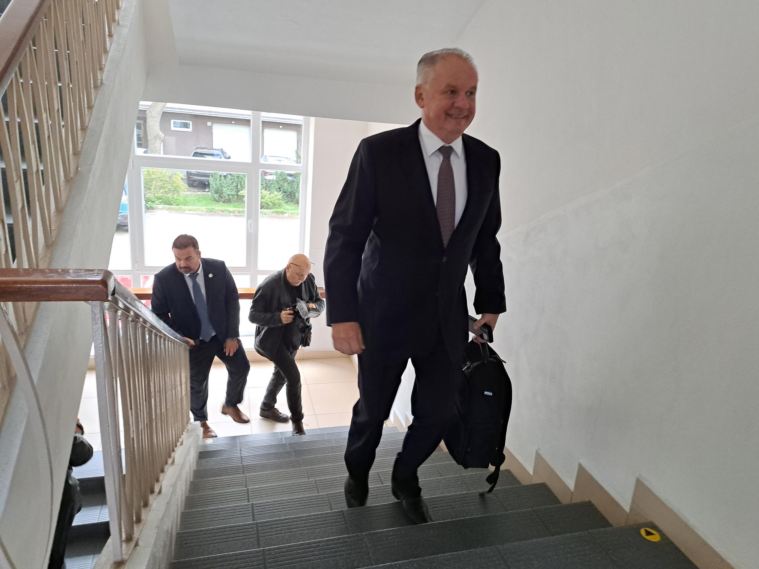 Exprezident Andrej Kiska na súde.