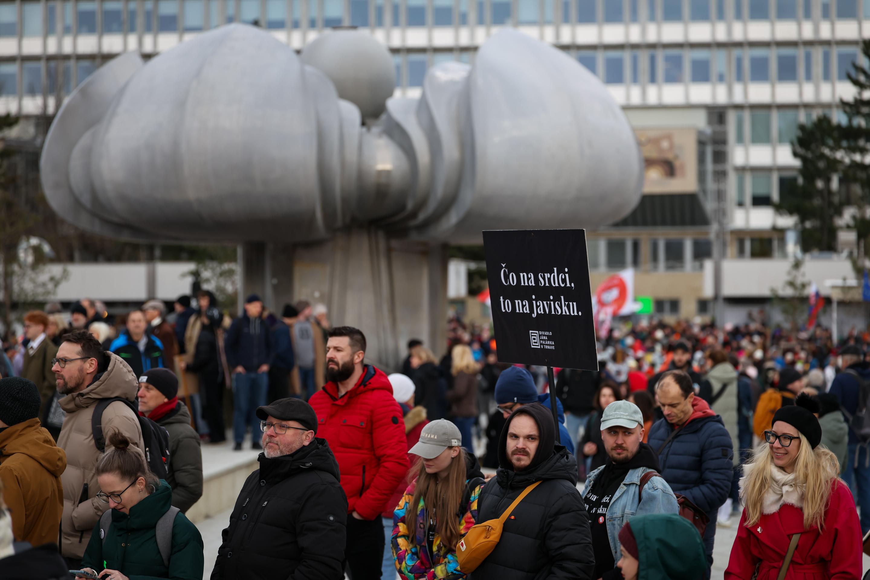 Protestný pochod kultúrnej obce.