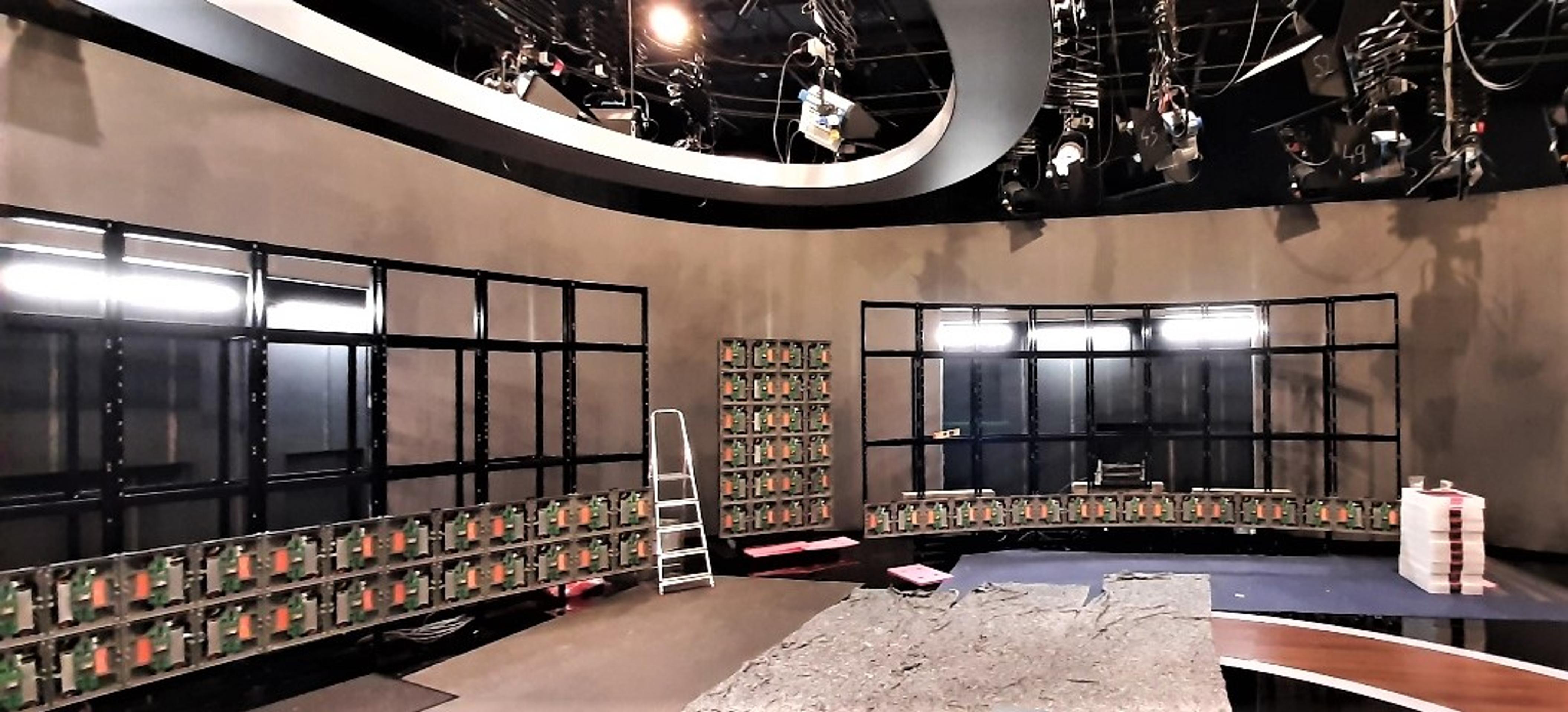 Rekonštrukcia štúdia Televíznych novín.