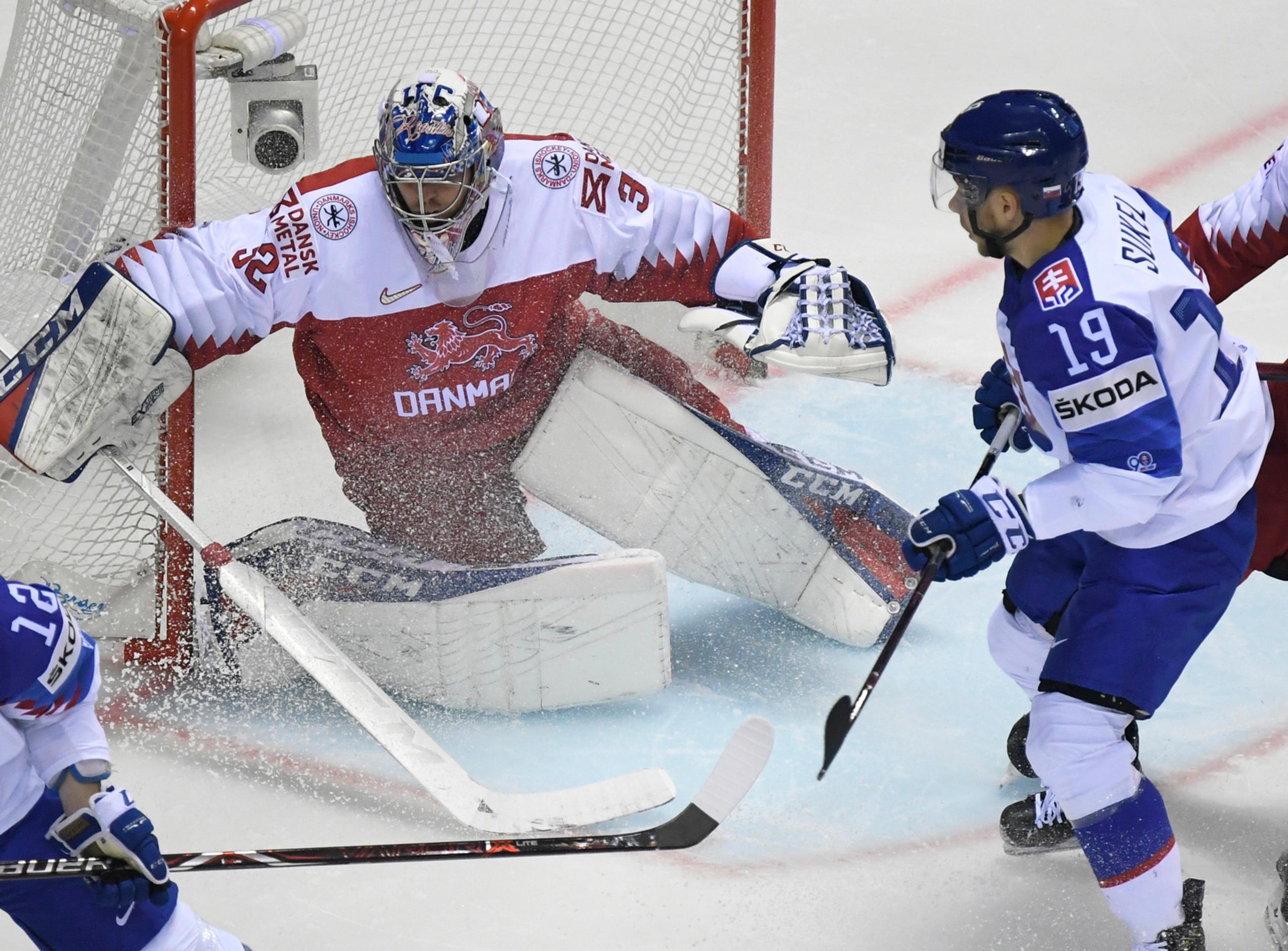 Ladislav Nagy počas zápasu s Dánskom na MS 2019.