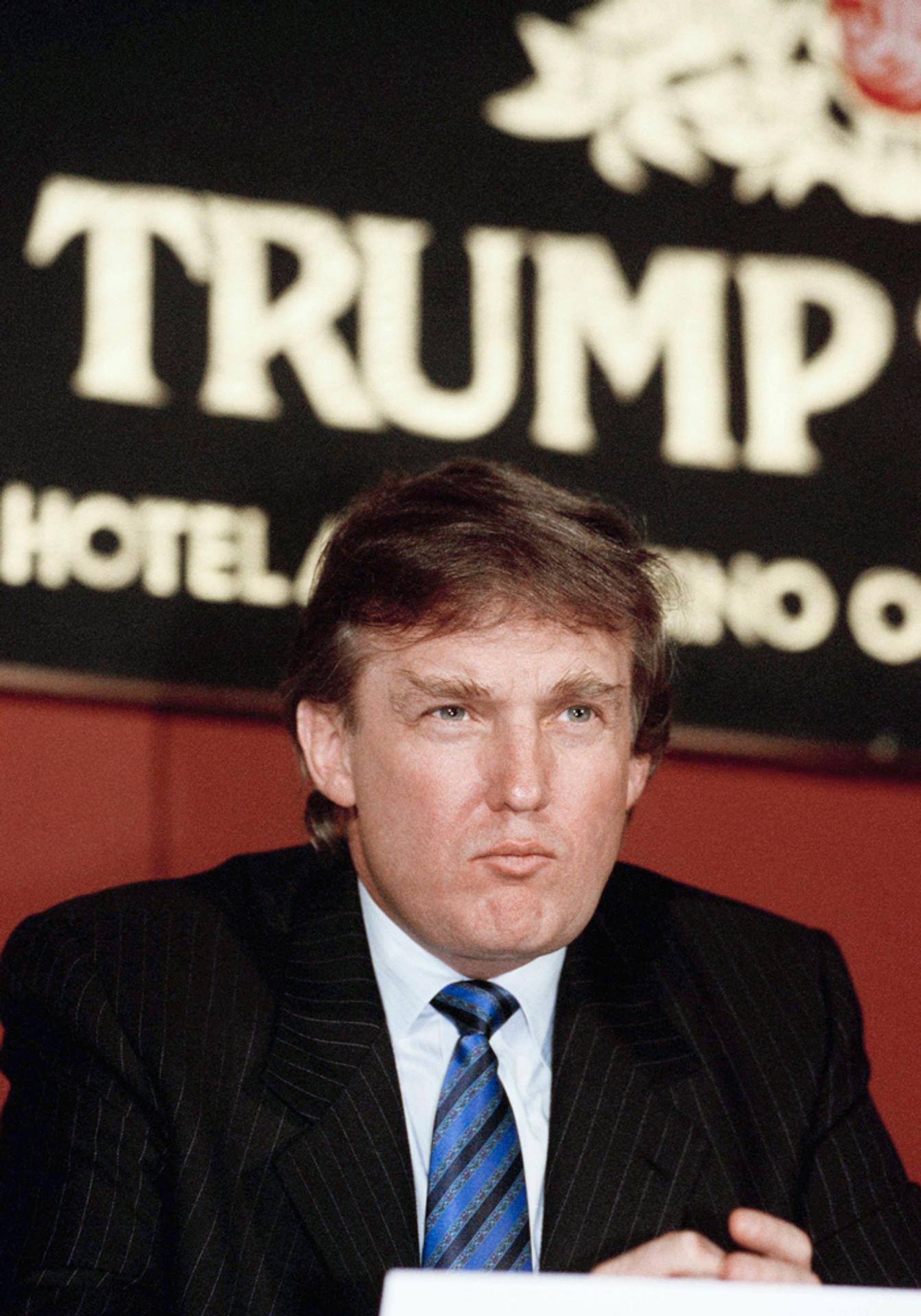 Donald Trump na snímke z 20. novembra 1990 v New Yorku.