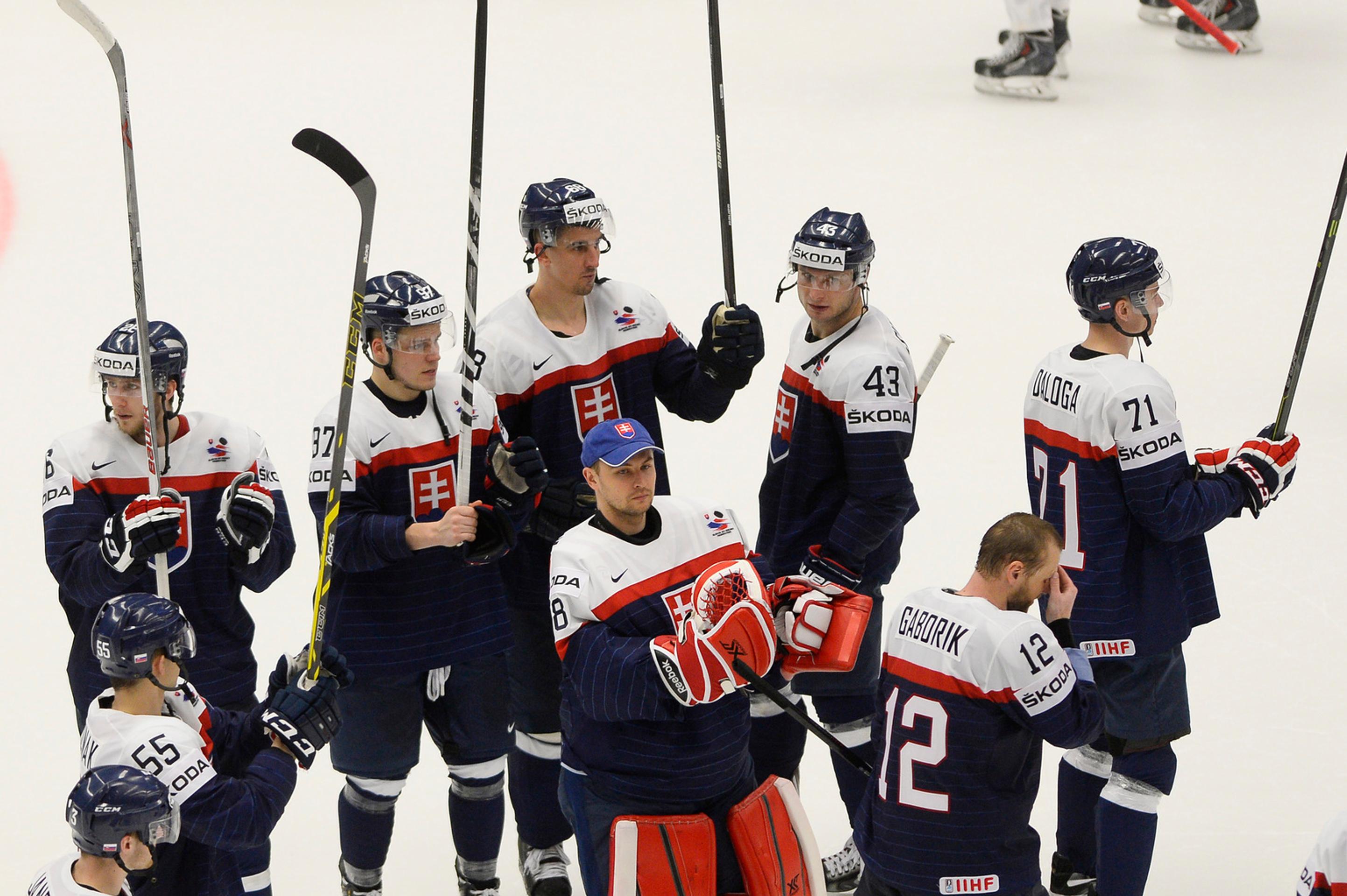 Vydreté ale predsa! Slovenskí hokejisti sa tešia z vítazstva v prvom stretnutí na MS 2015.