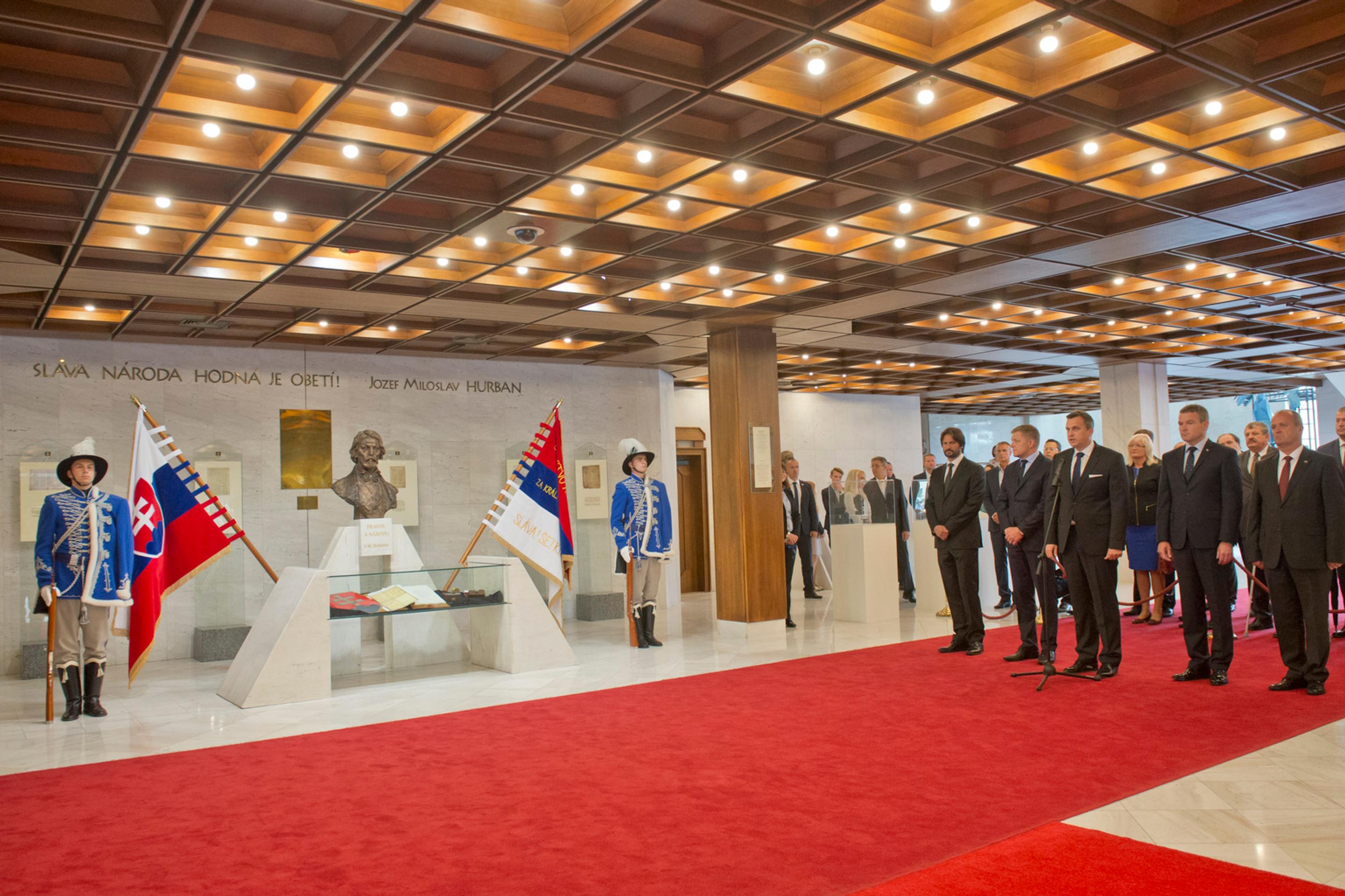 Slávnostný ceremoniál nástupu Čestnej stráže Ozbrojených síl SR v Národnej rade SR