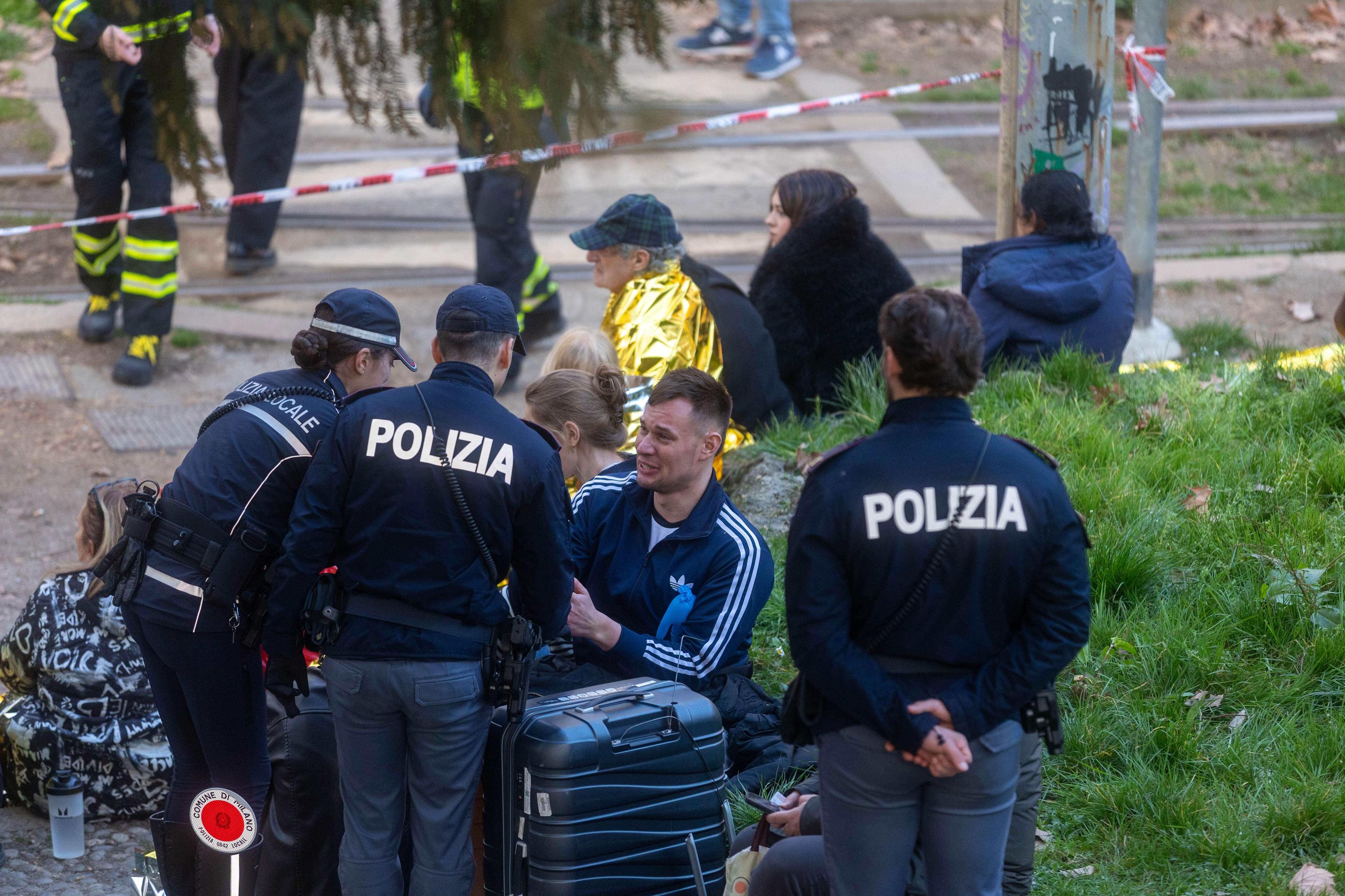 Vykoľajenie električky v Miláne