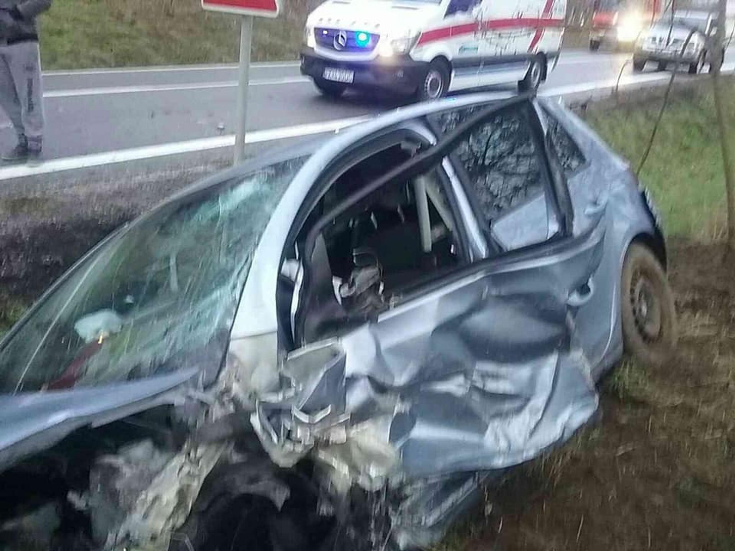 Nehoda pri obci Štefanov (archívna snímka)