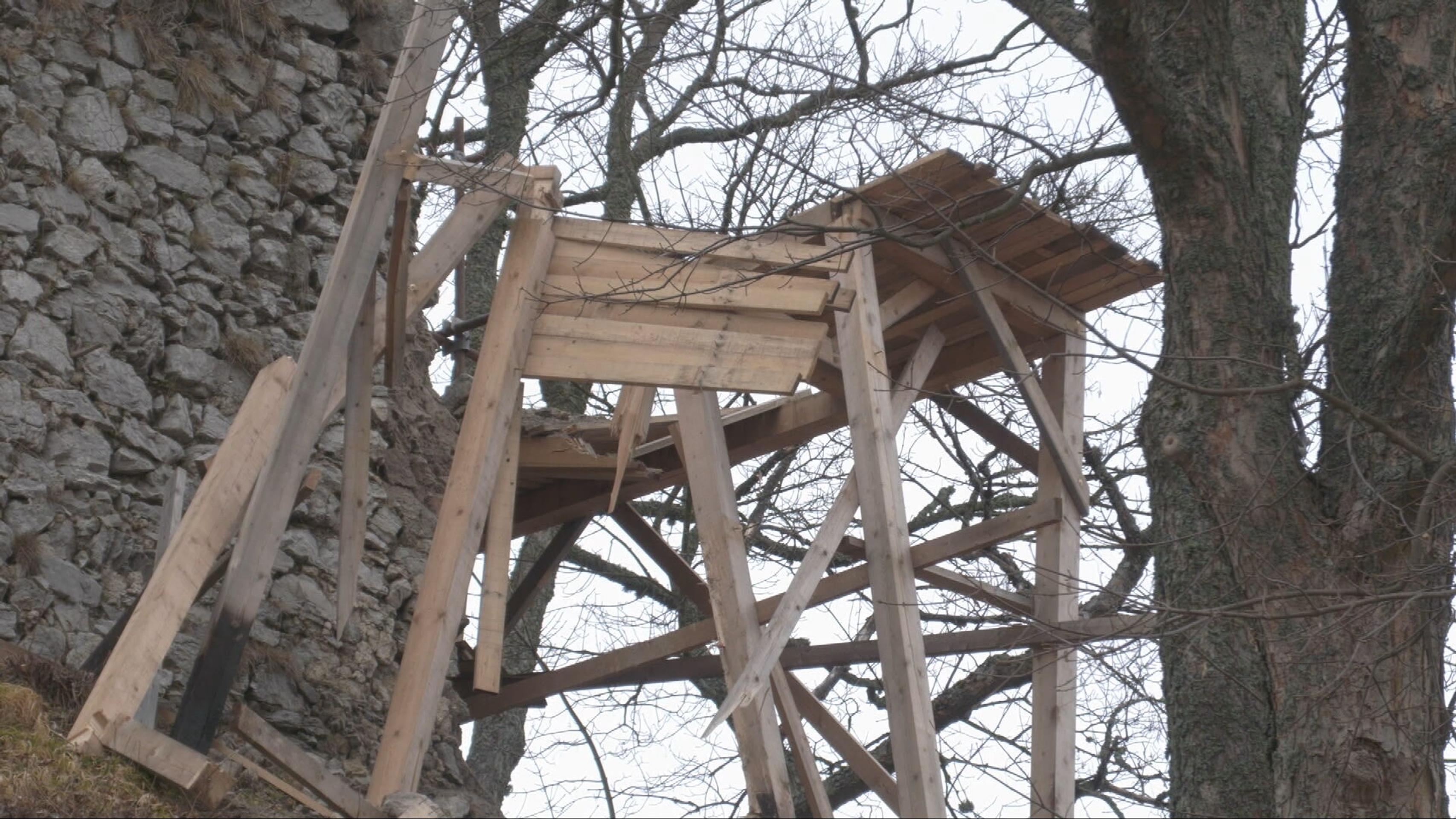 Lešenie na Znievskom hrade