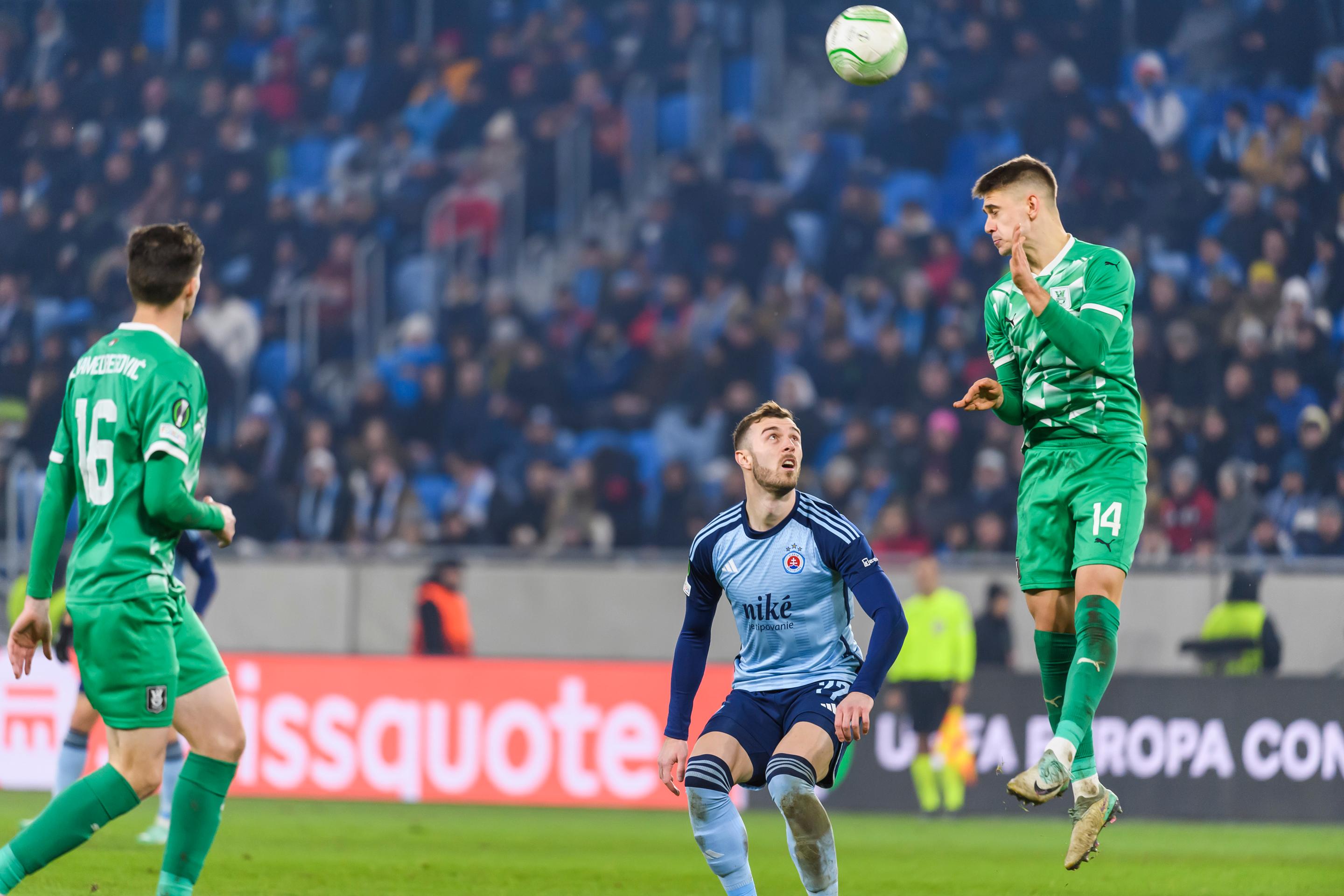 Slovan Bratislava - Olimpija Ľubľana.