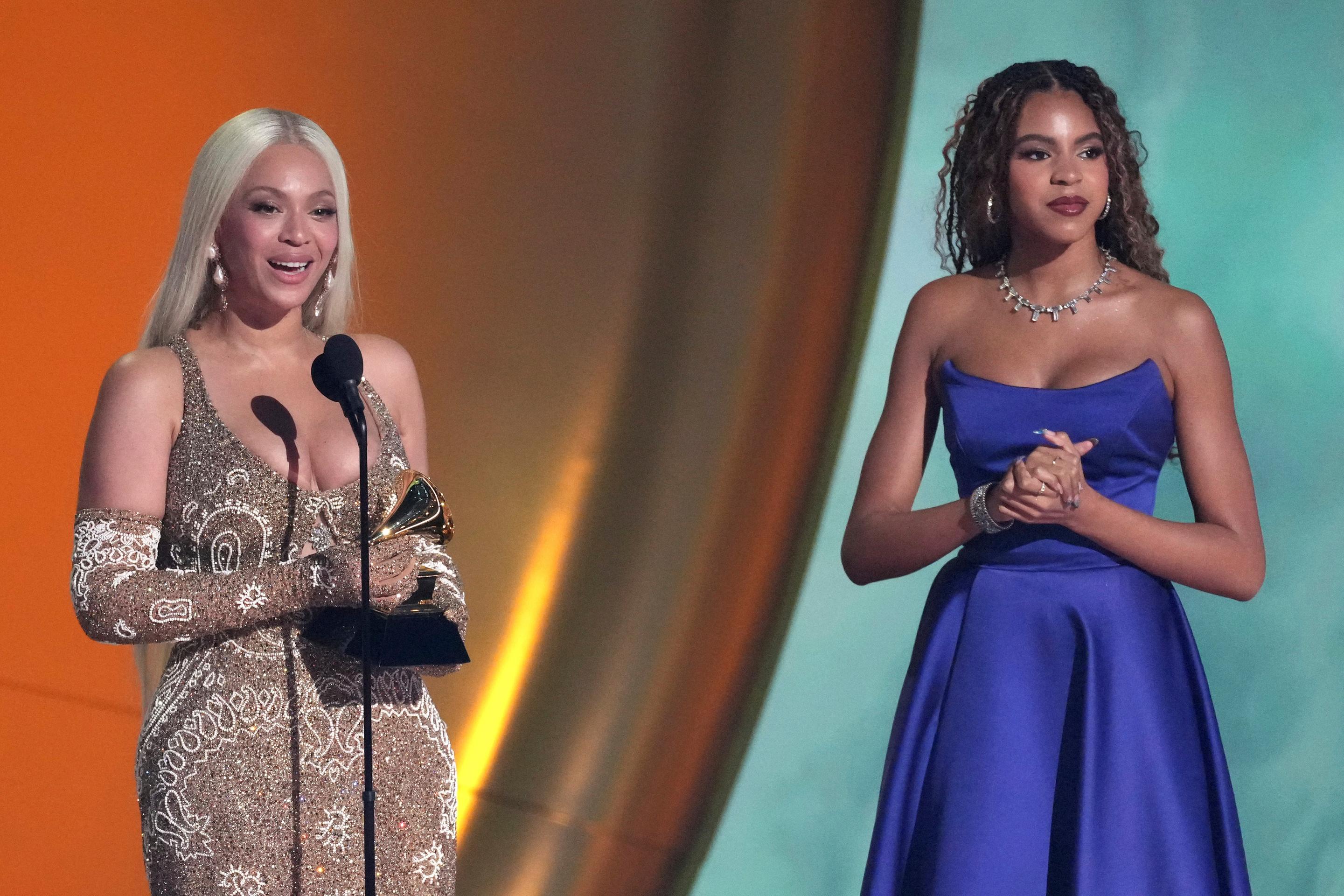Americká speváčka Beyoncé na odovzdávaní cien Grammy.