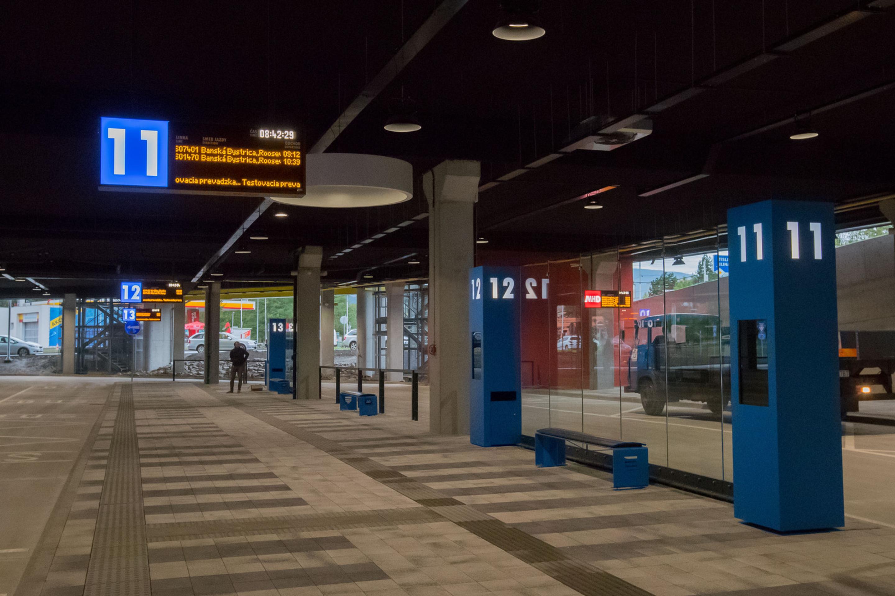 Autobusová stanica v Banskej Bystrici.