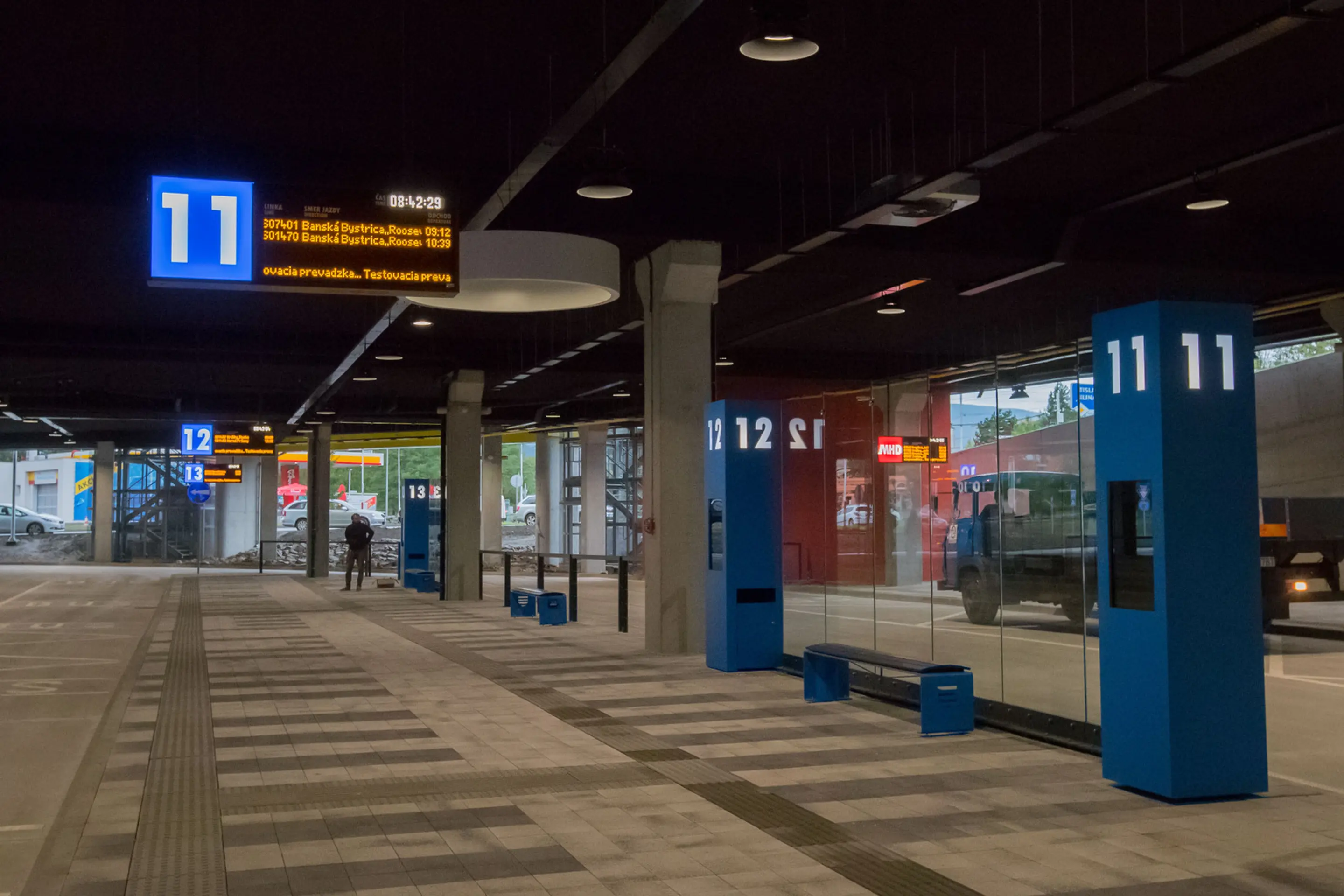 Autobusová stanica v Banskej Bystrici.