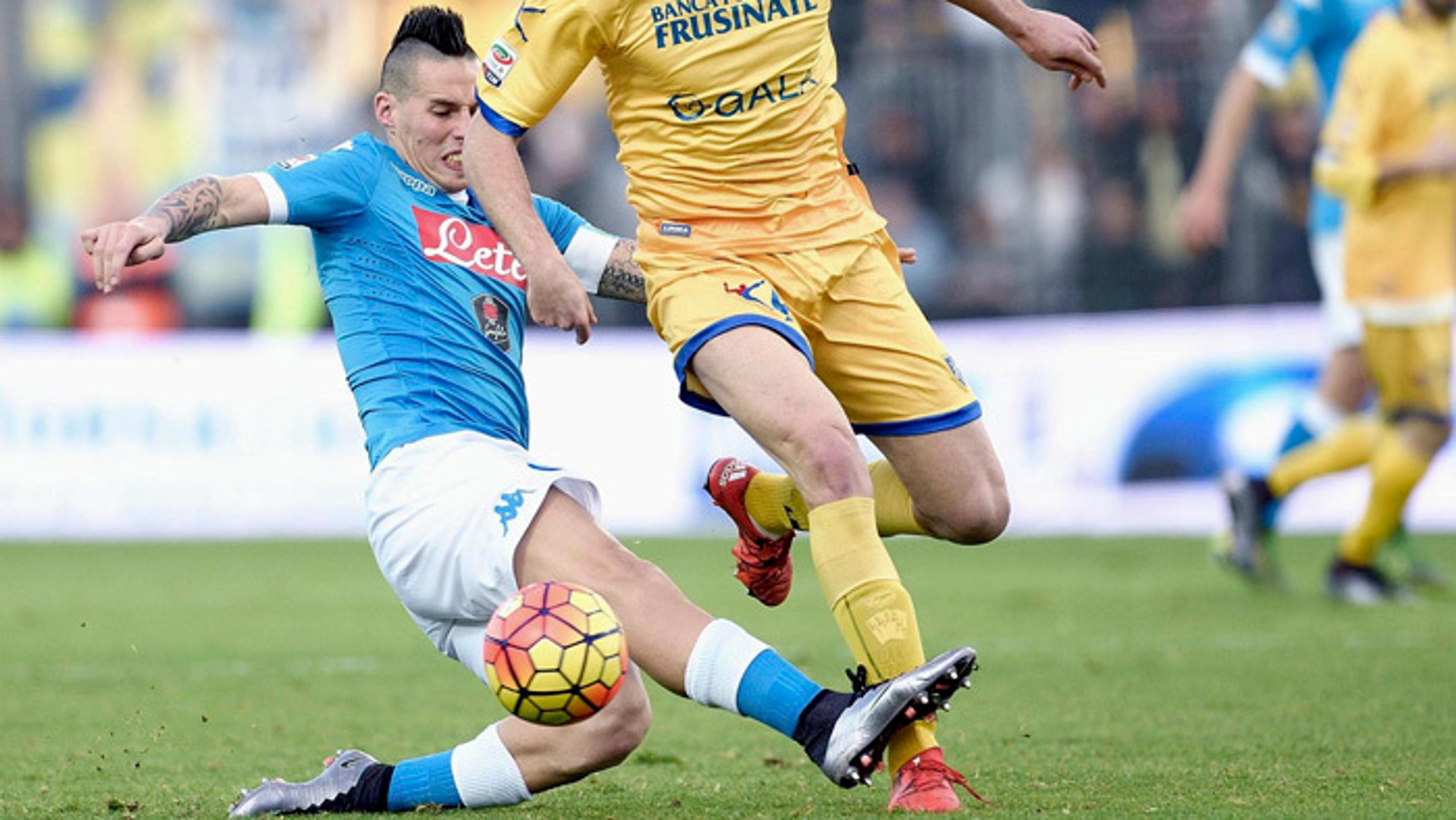 Marek Hamšík v zápase hry počas zápasu SSC Neapol - Frosinone.