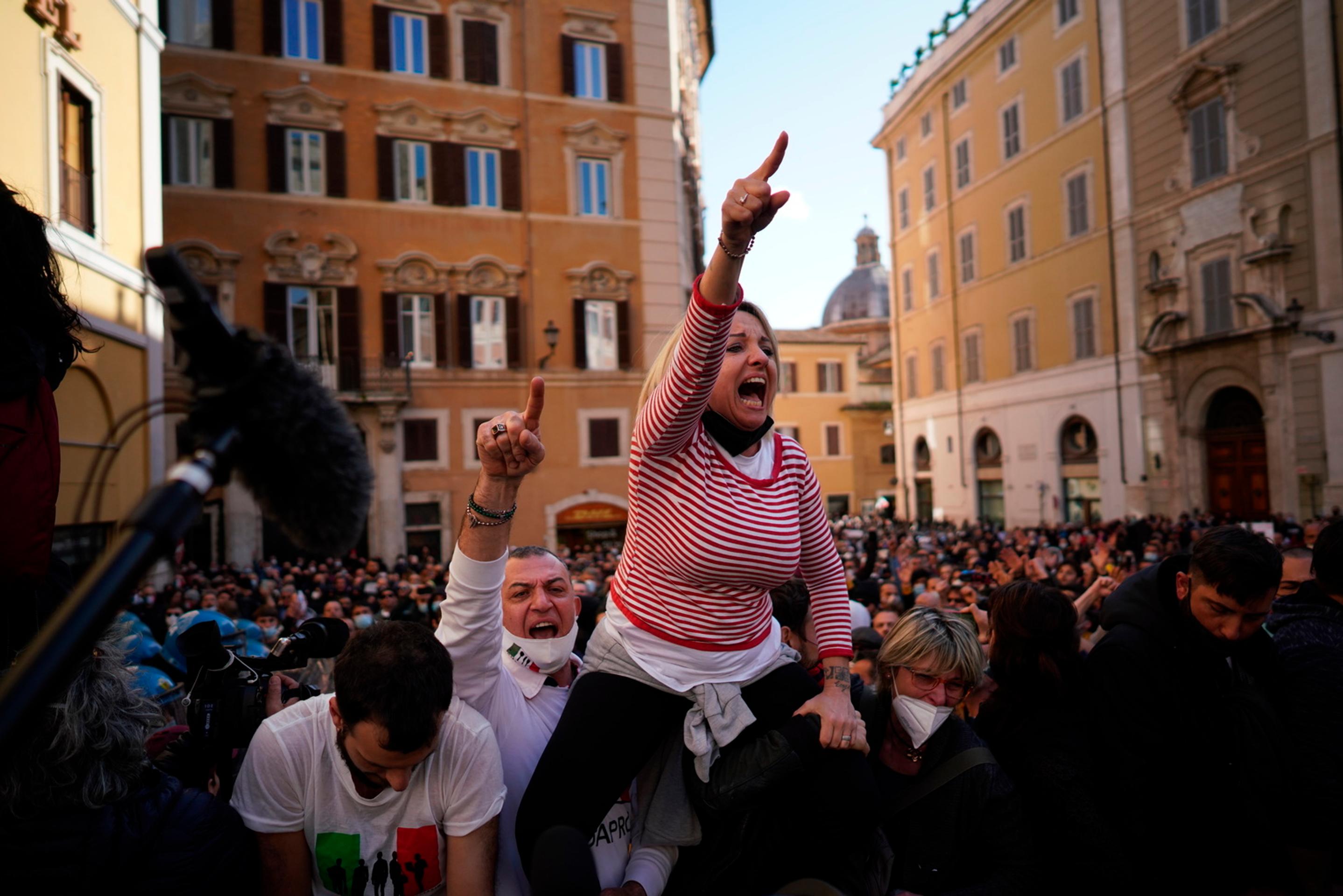 Protest v Taliansku.