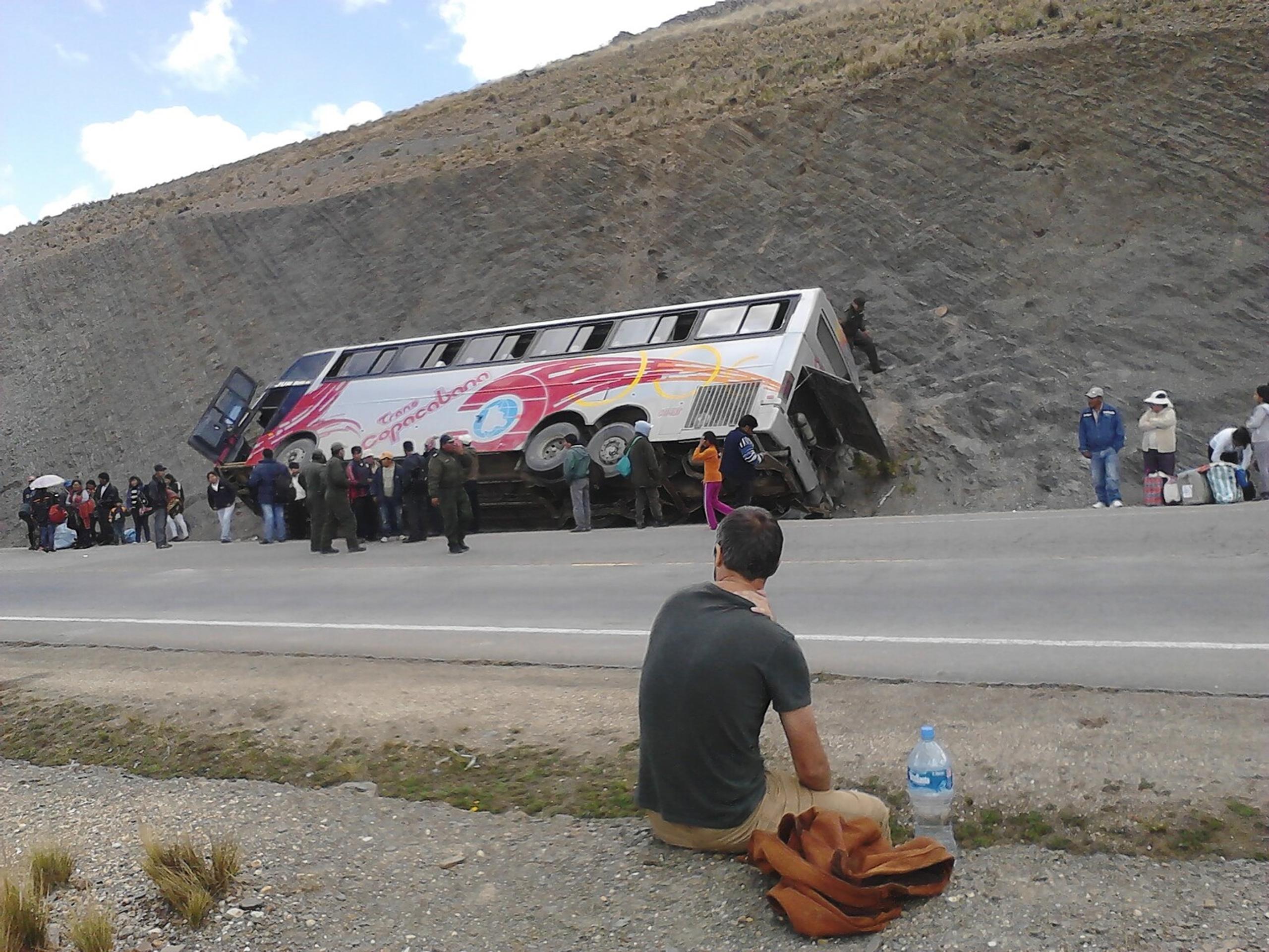 Havária autobusu v Bolívii