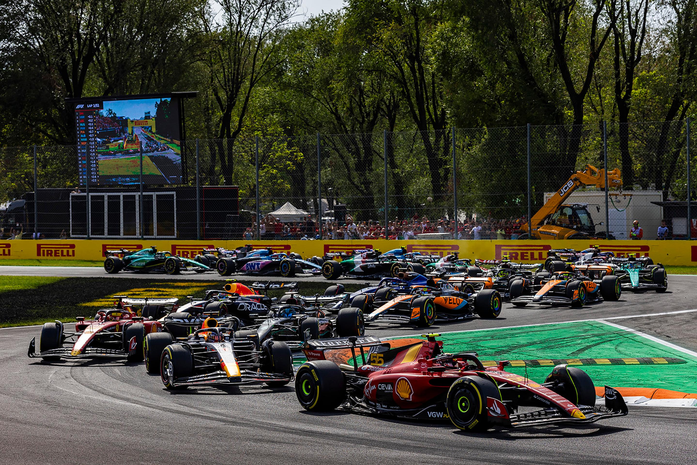 Štart Veľkej ceny Talianska.