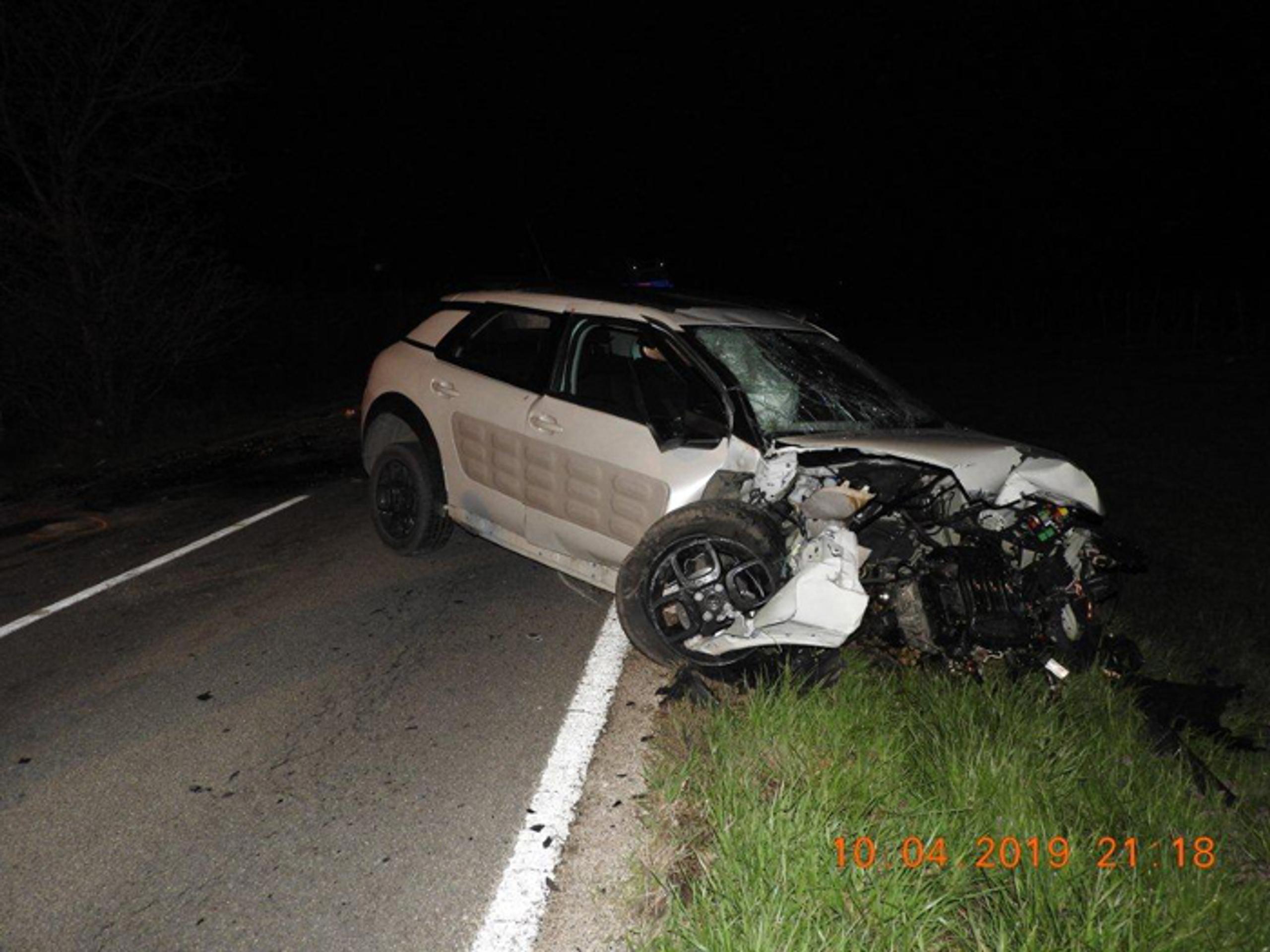 Miesto nehody kaplána z Cífera.