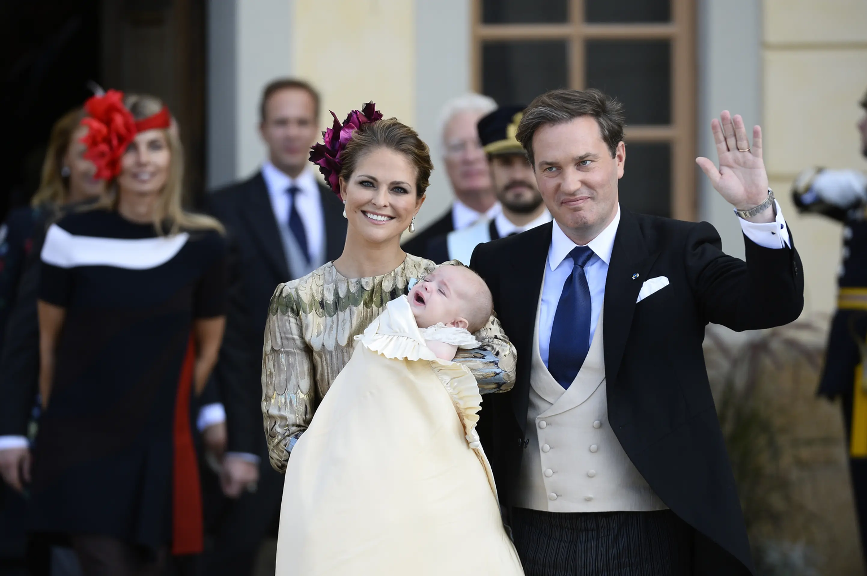 Princ Nicolaus počas krstu.