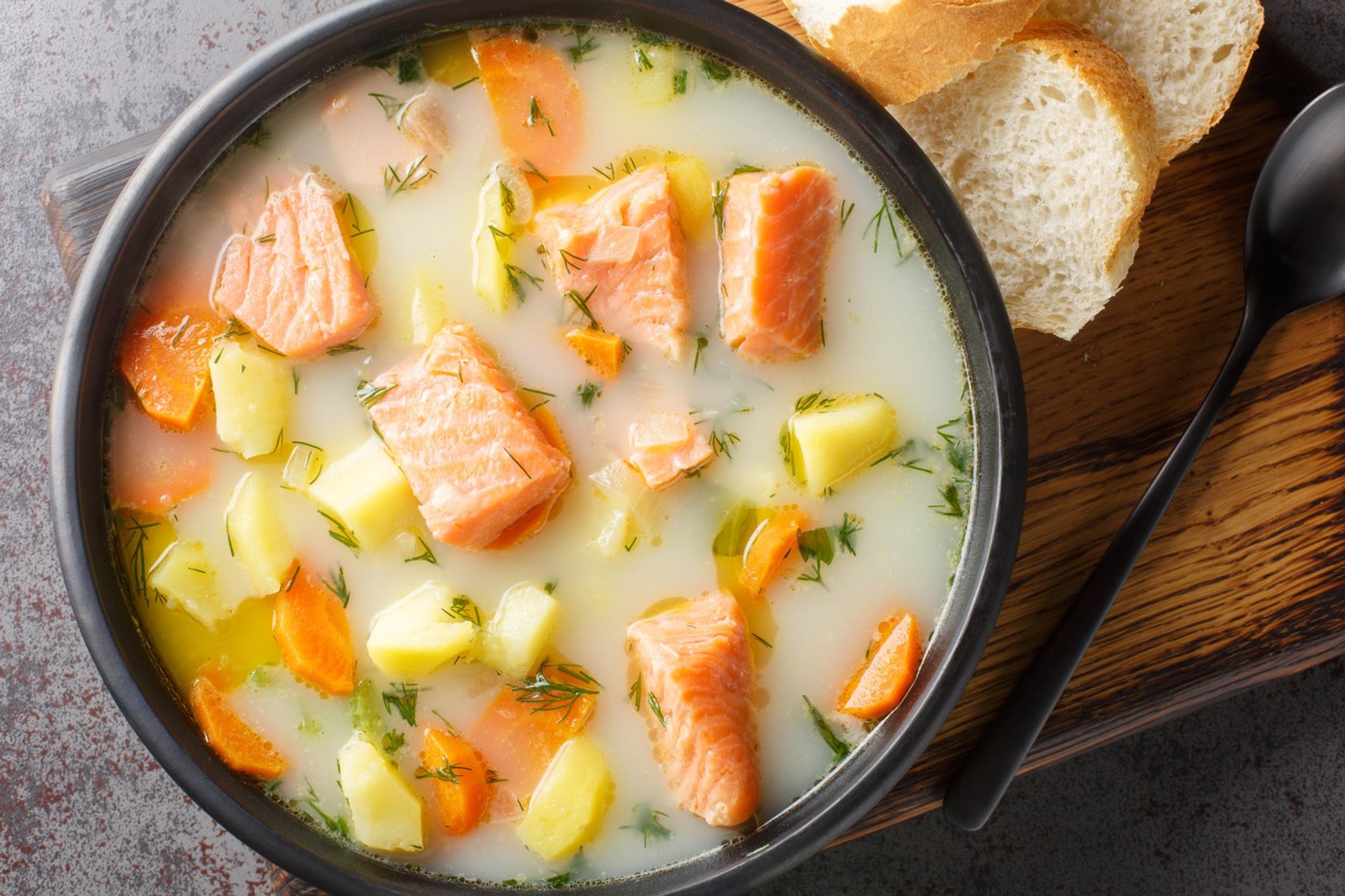 Fínska rybacia polievka Kalakeitto