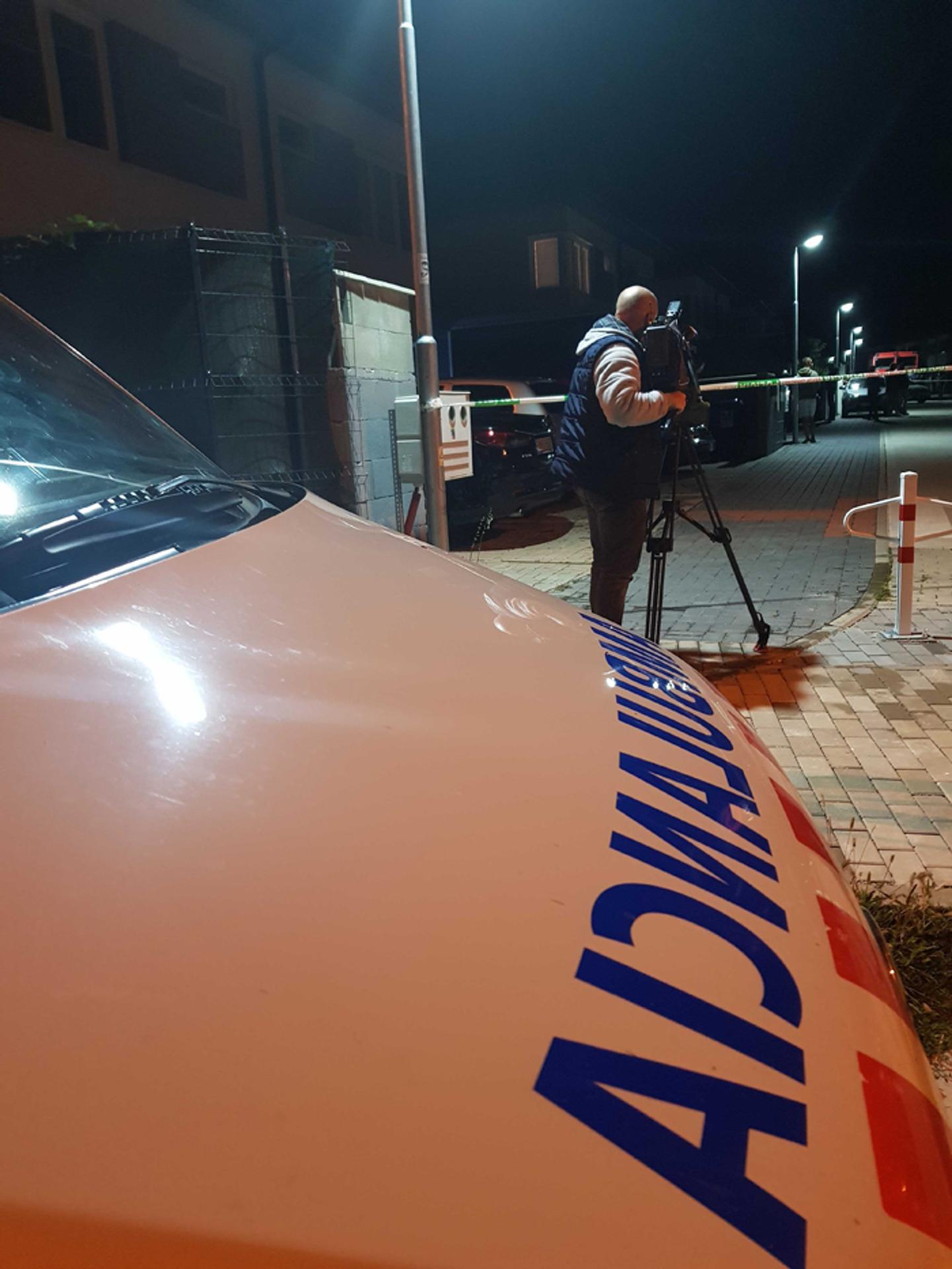 Uzavretá Ulica Jamnických, kde býva prezidentka Zuzana Čaputová.