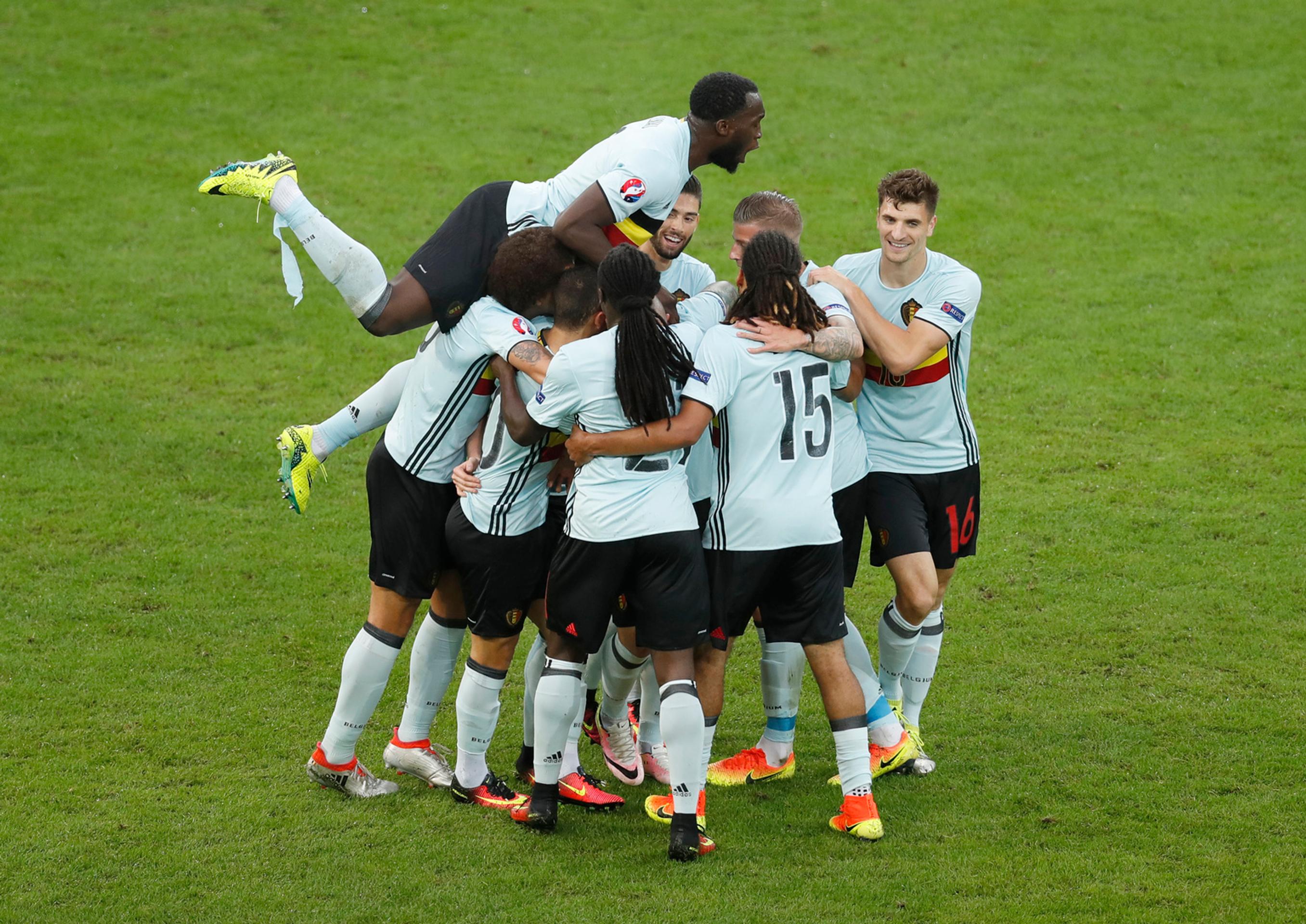 Snímky zo zápasu Belgicko - Wales