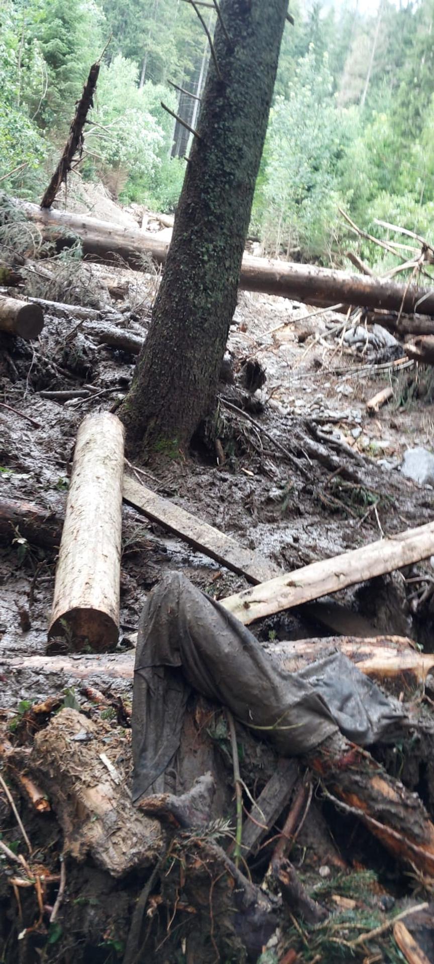 Deň po nešťastí v Monkovej doline.