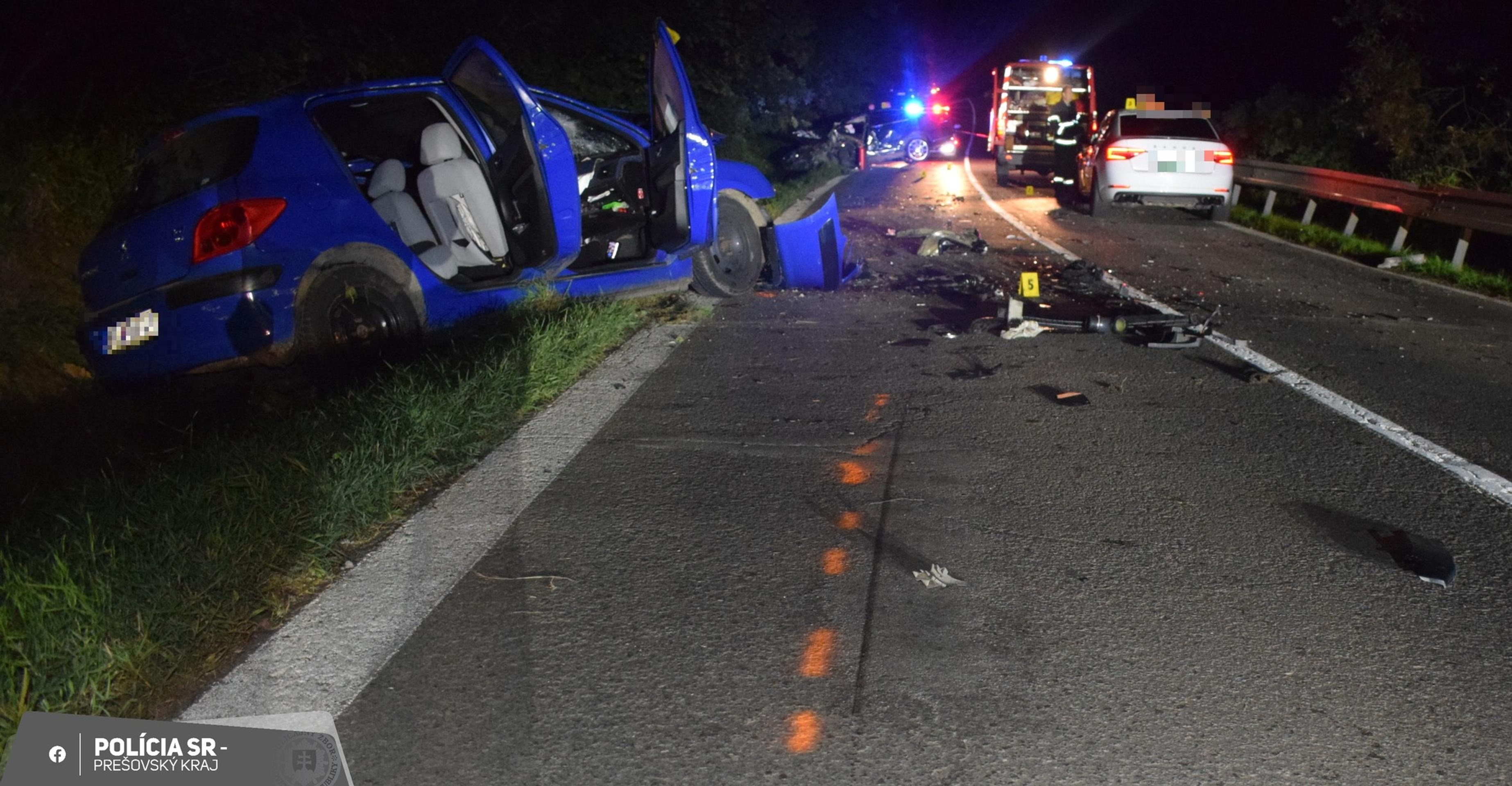 Čelná zrážka na východe Slovenska