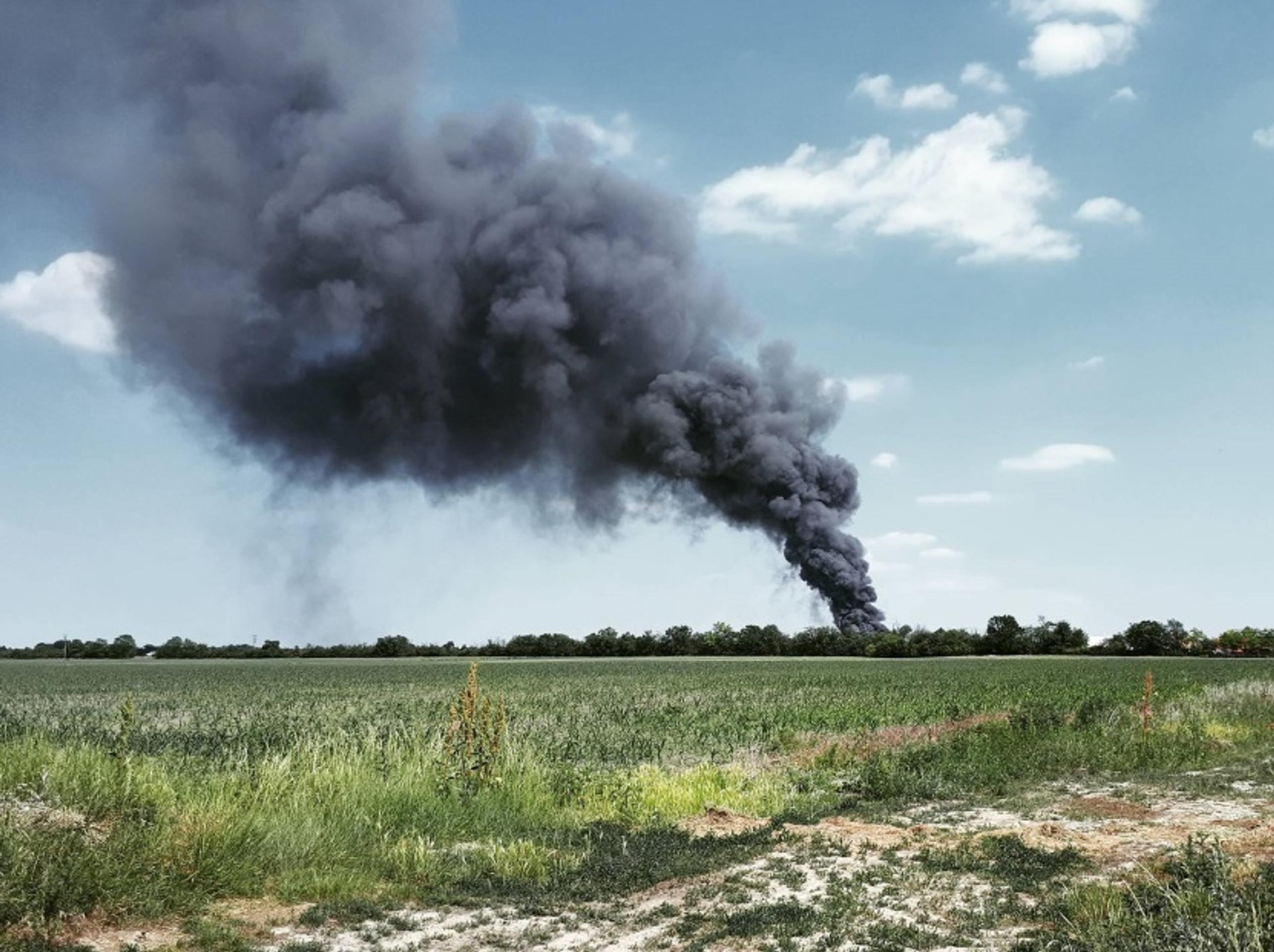 Požiar v Dunajskej Lužnej.